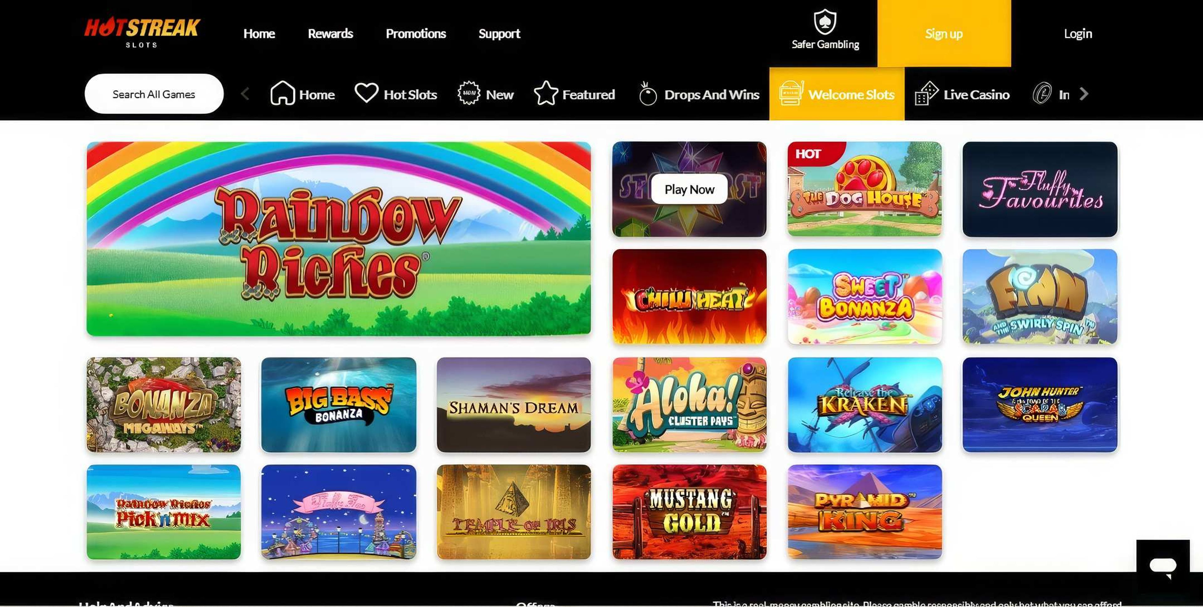 Hot Streak Casino desktop screenshot 2