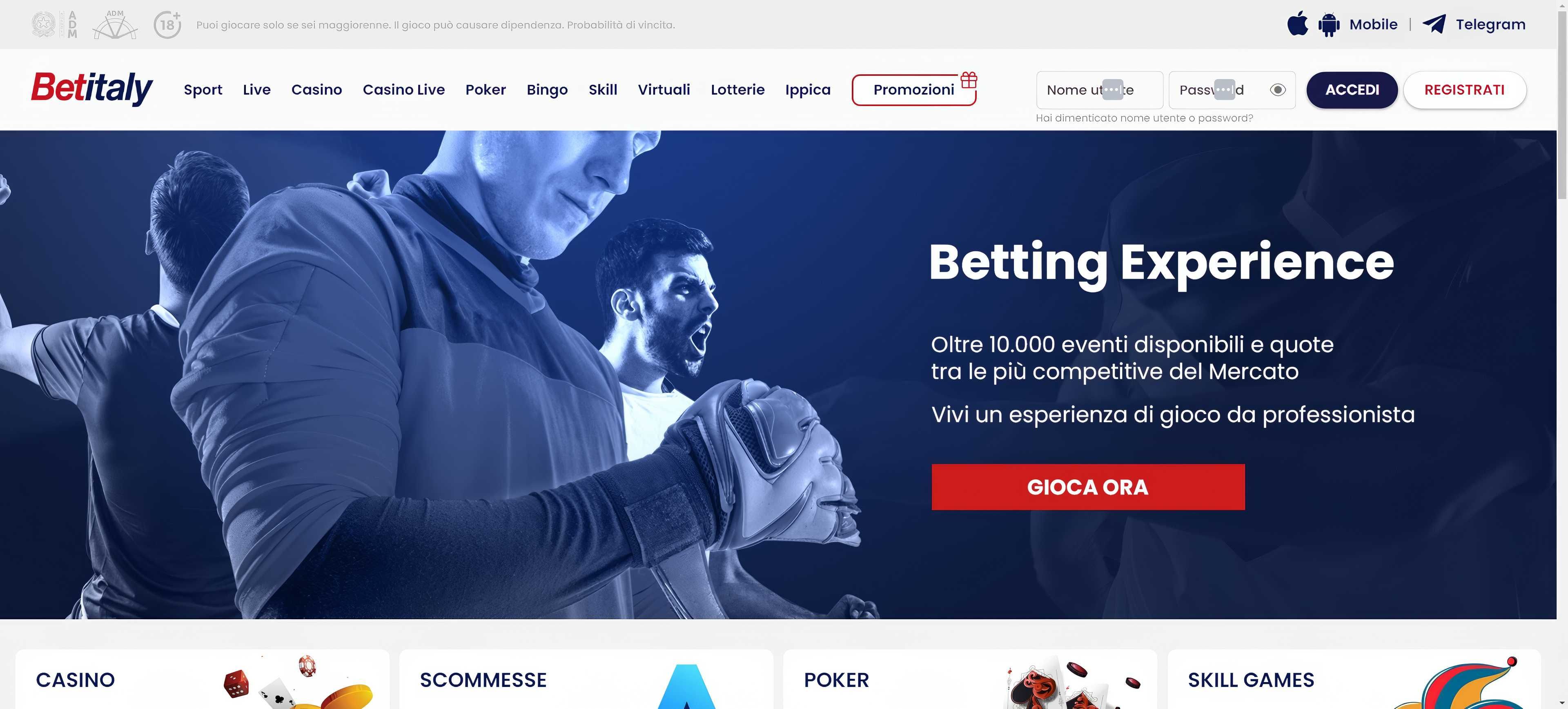 Betitaly desktop screenshot 2