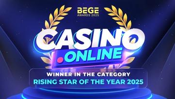 Casino.online Wins Rising Star of the Year at BEGE 2025