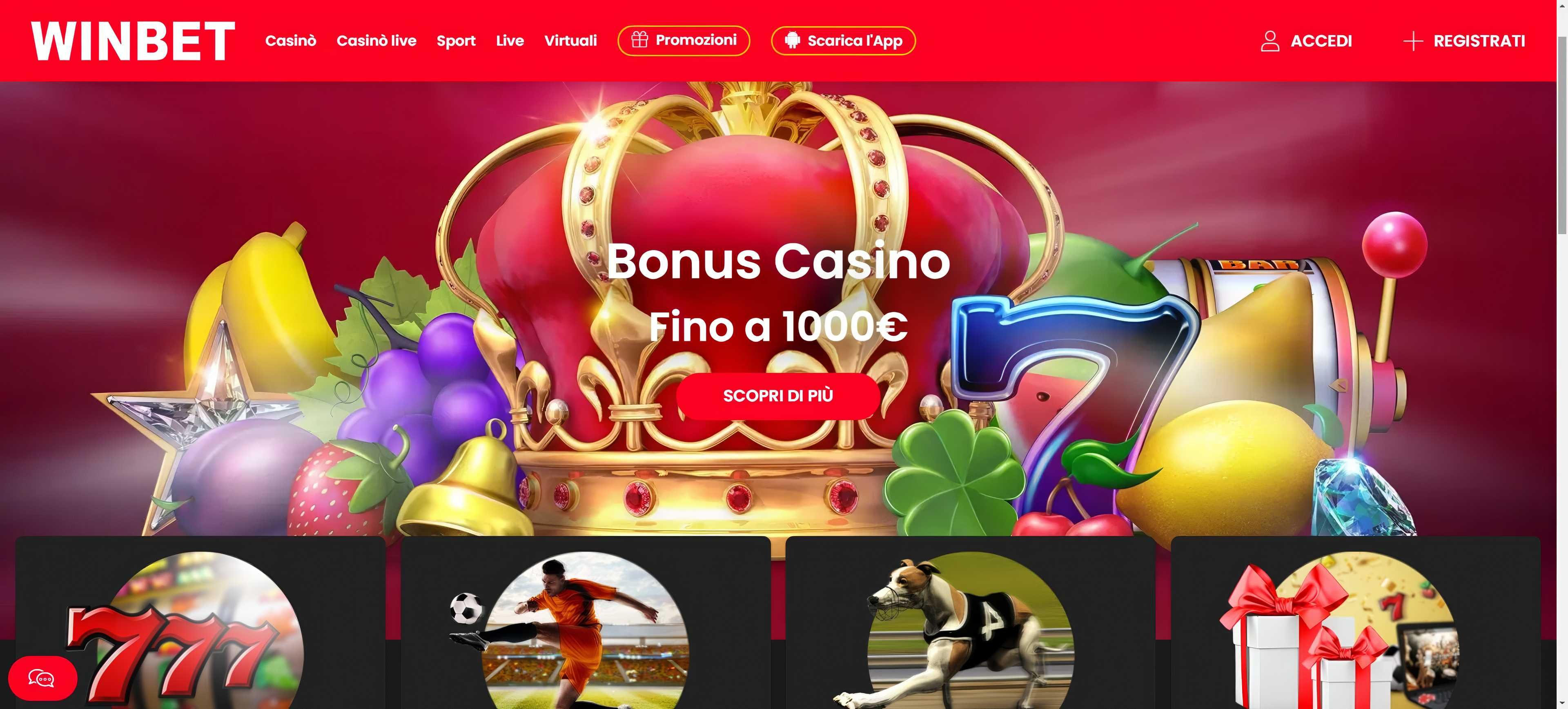 Winbet desktop screenshot 1