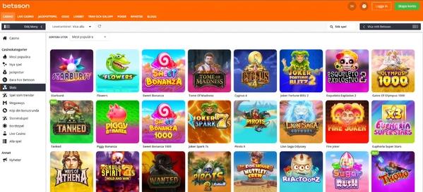 betsson slots