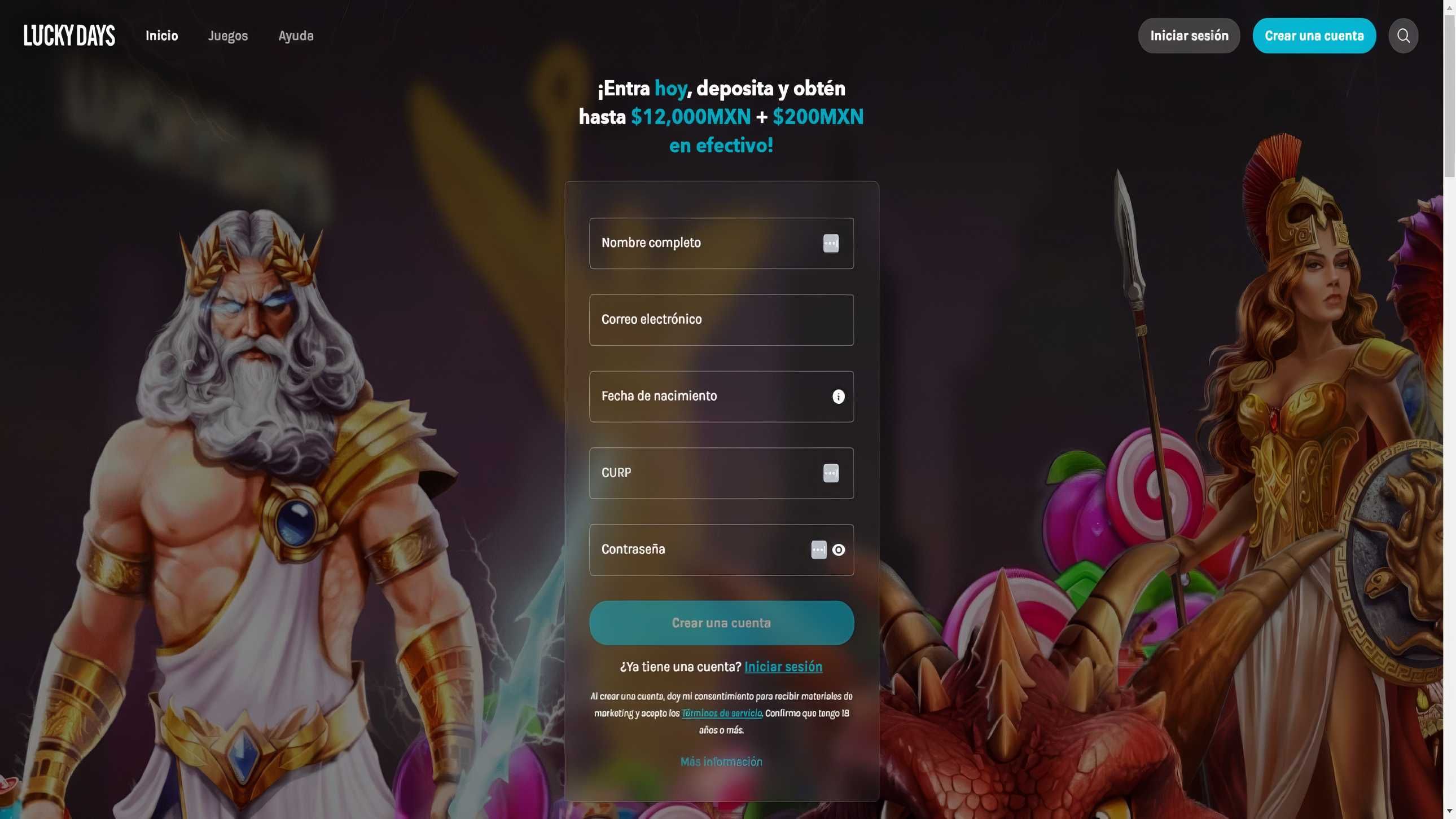 LuckyDays desktop screenshot 1