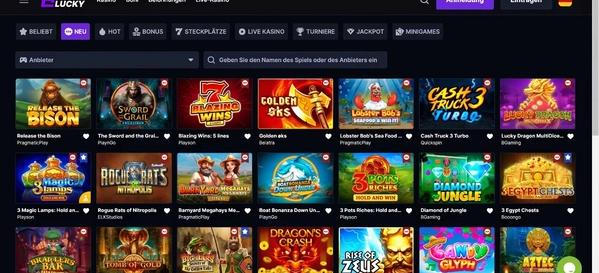 Hashlucky Casino desktop screenshot 2