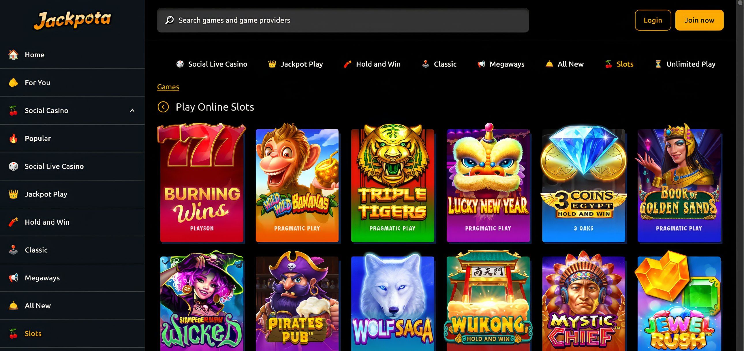 Jackpota desktop screenshot 2