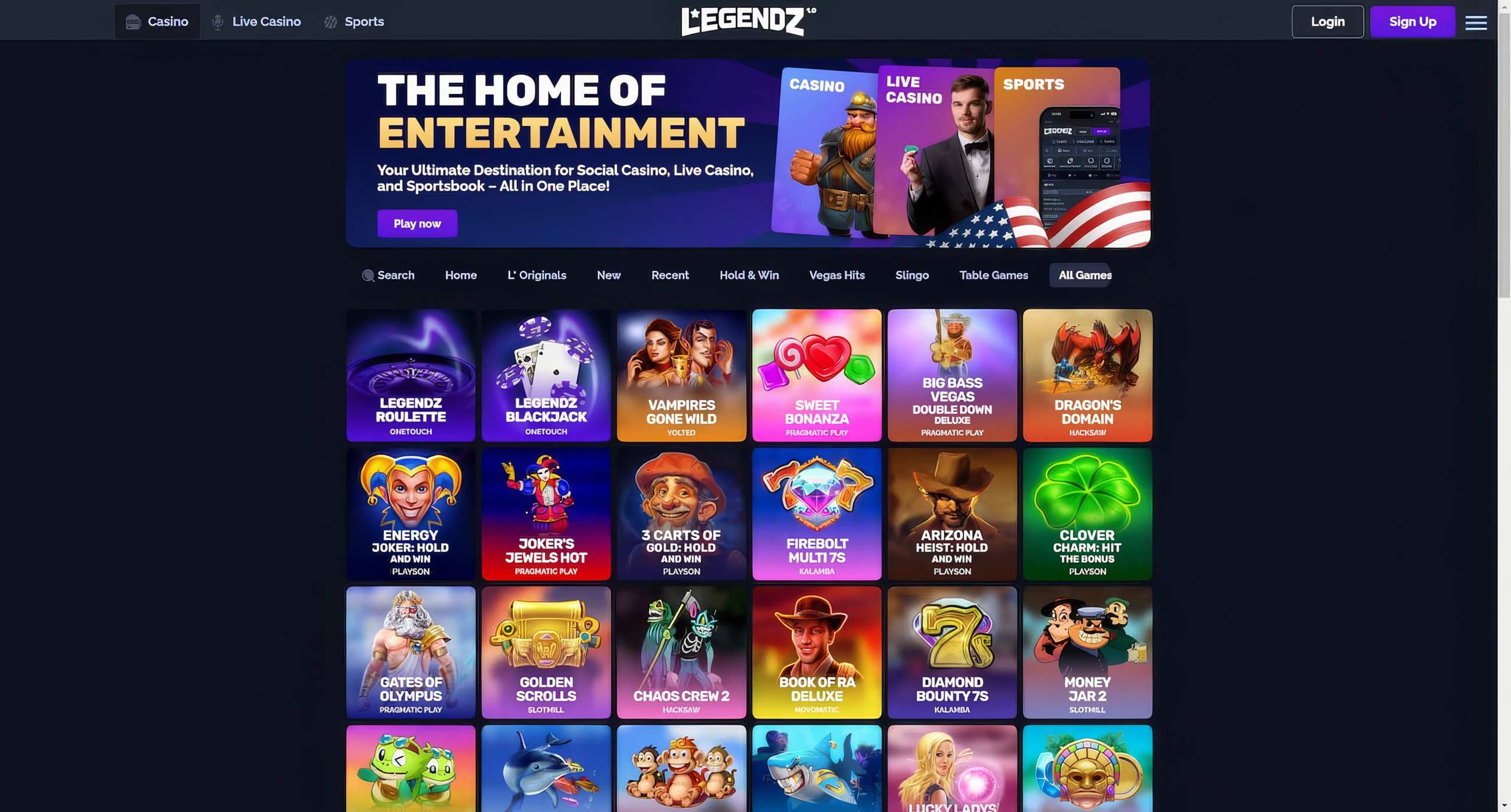 Legendz desktop screenshot 2