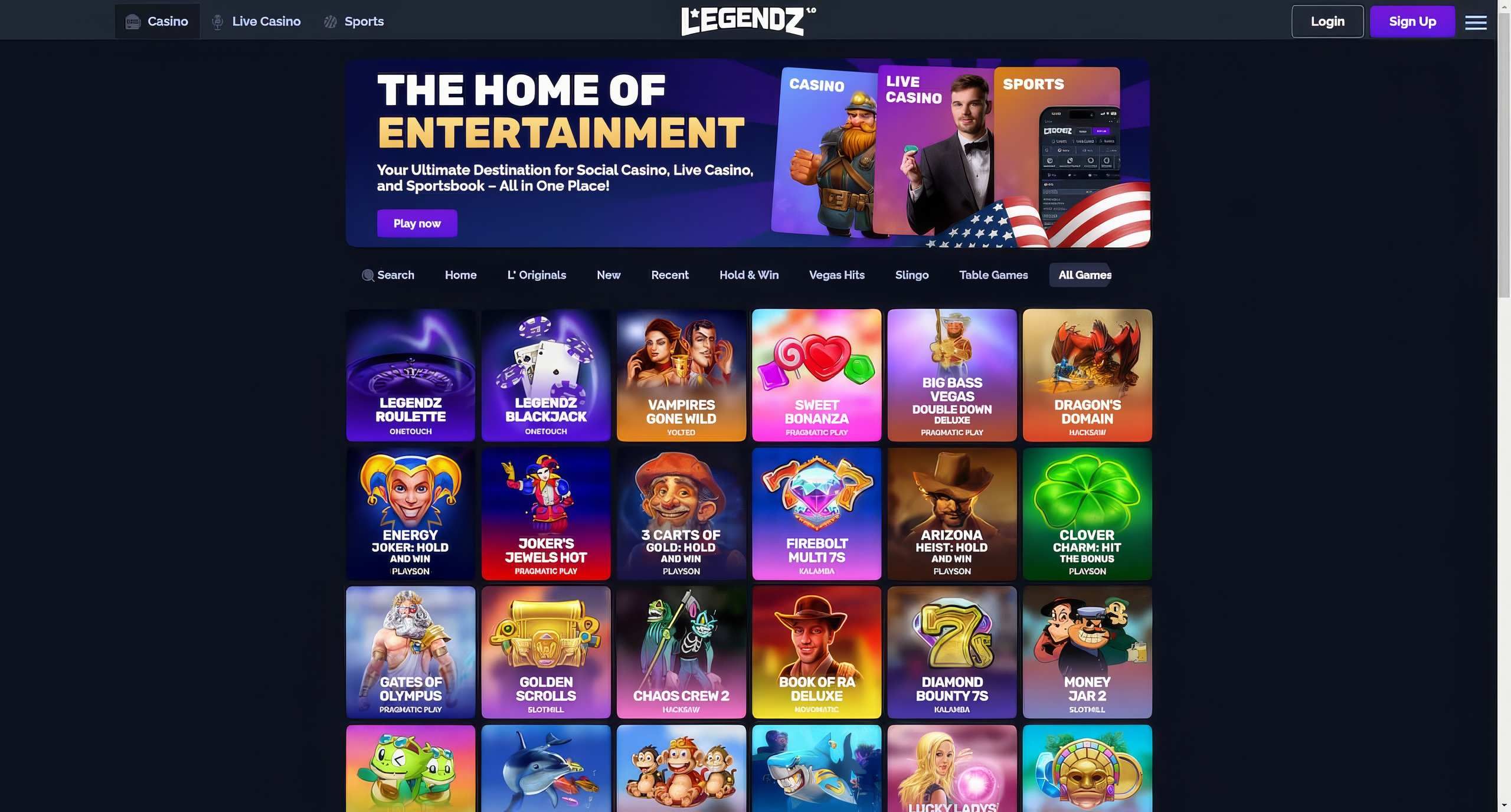 Legendz desktop screenshot 2