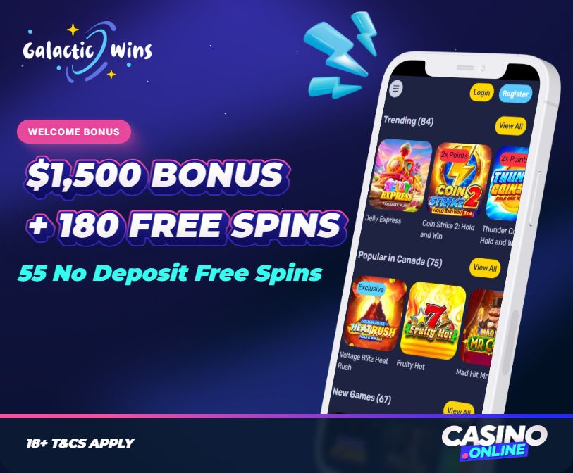 Galactic Wins Casino Welcome Bonus