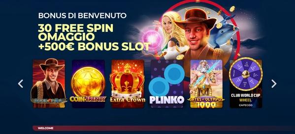Quigioco Casino Homepage Desktop