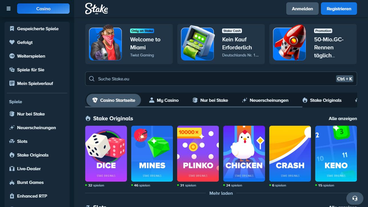 Stake.eu desktop screenshot 1