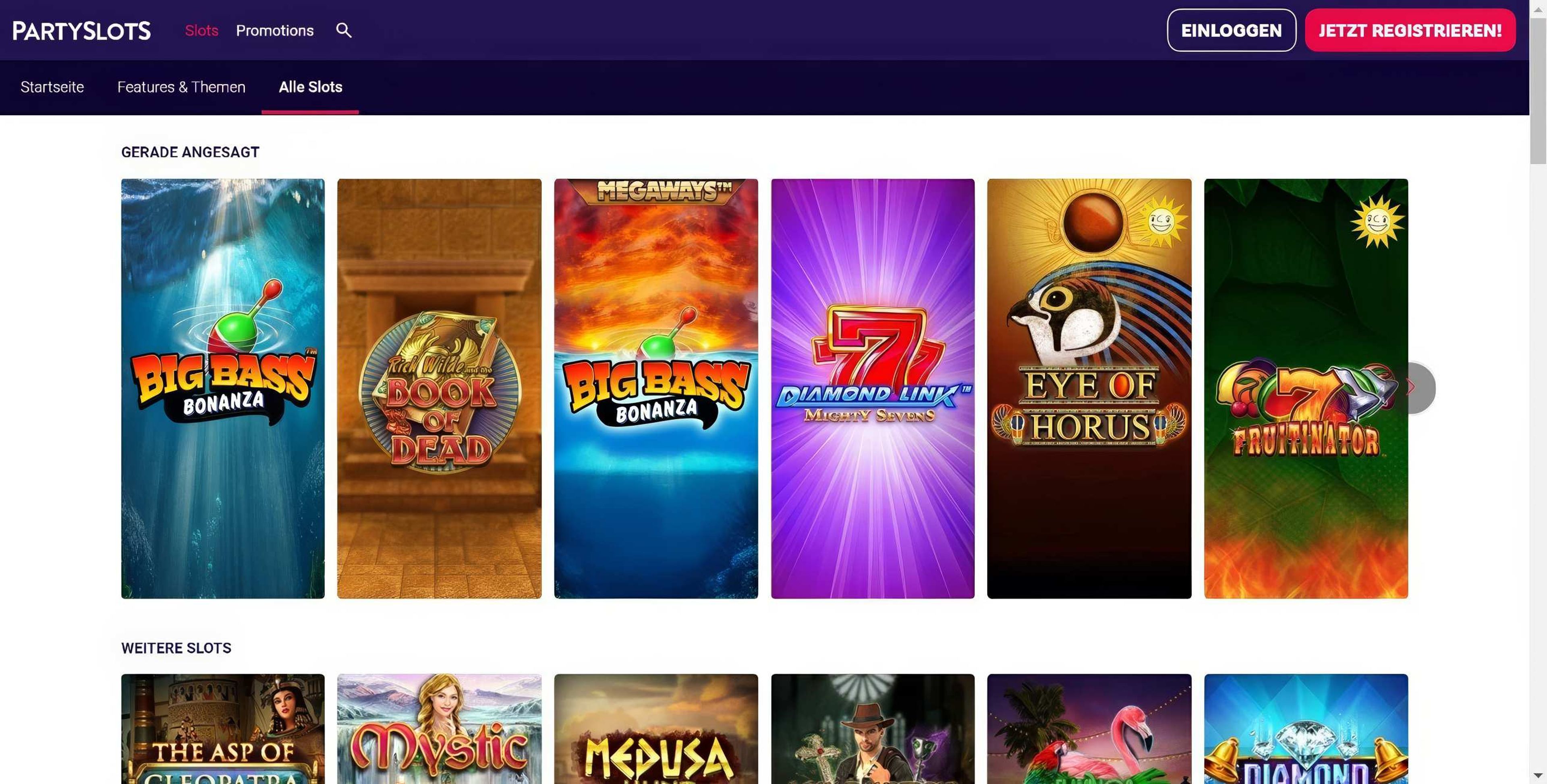 PartySlots desktop screenshot 2