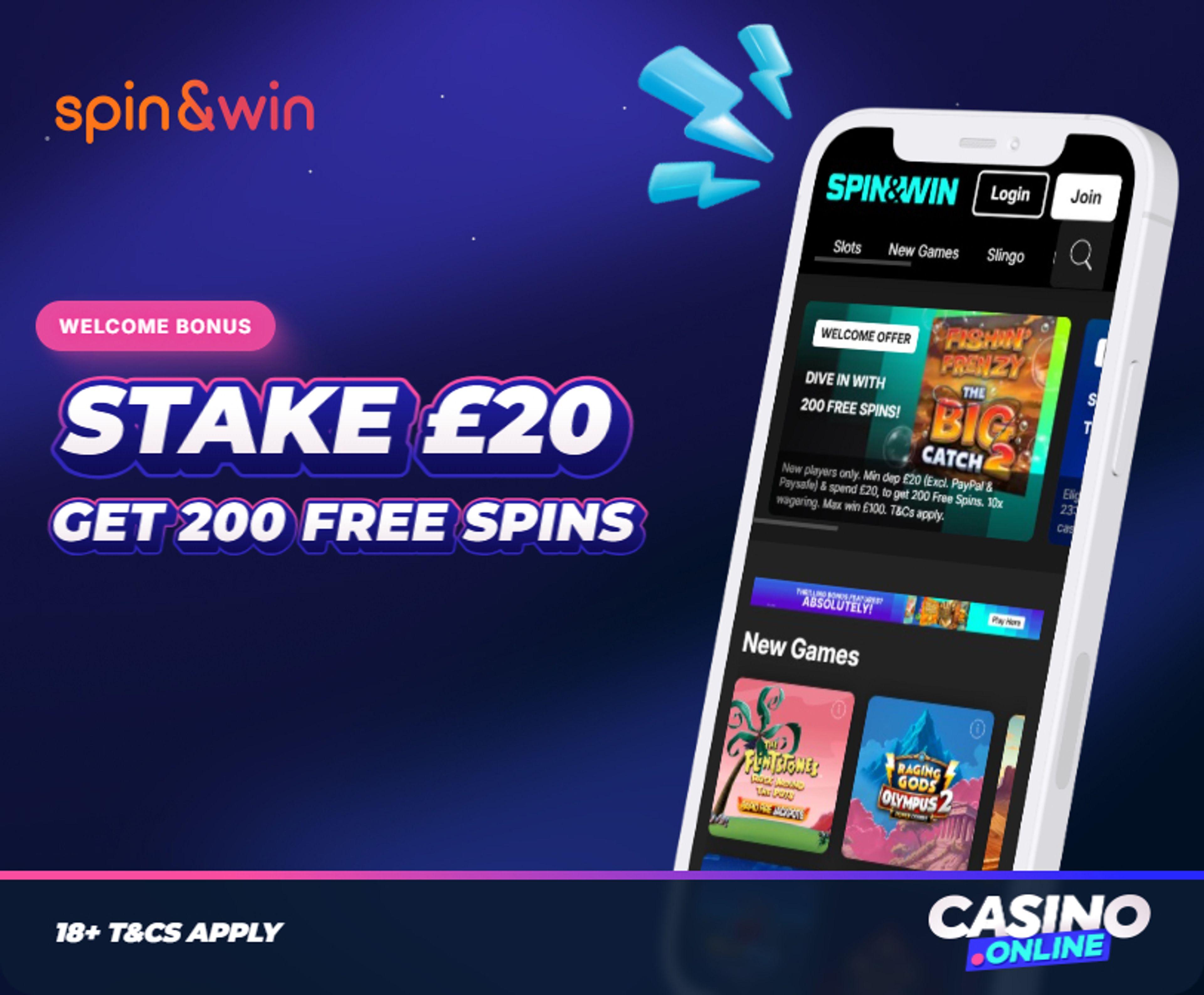 Spin & Win Casino Welcome Bonus
