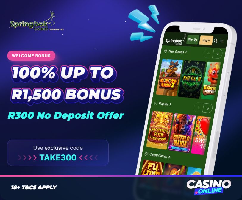 Springbok Casino Welcome Bonus