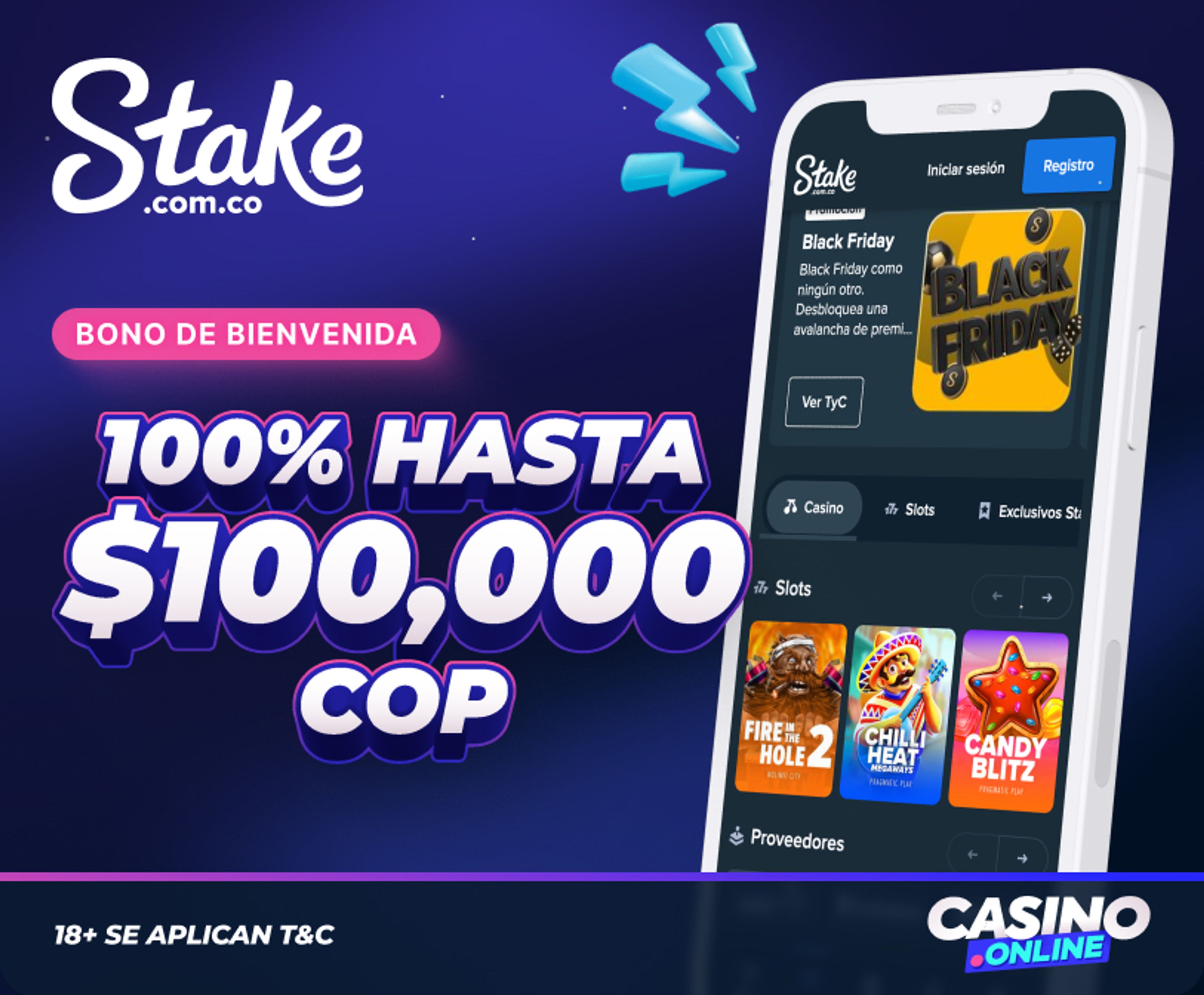 Bono de bienvenida de Stake.com Colombia.