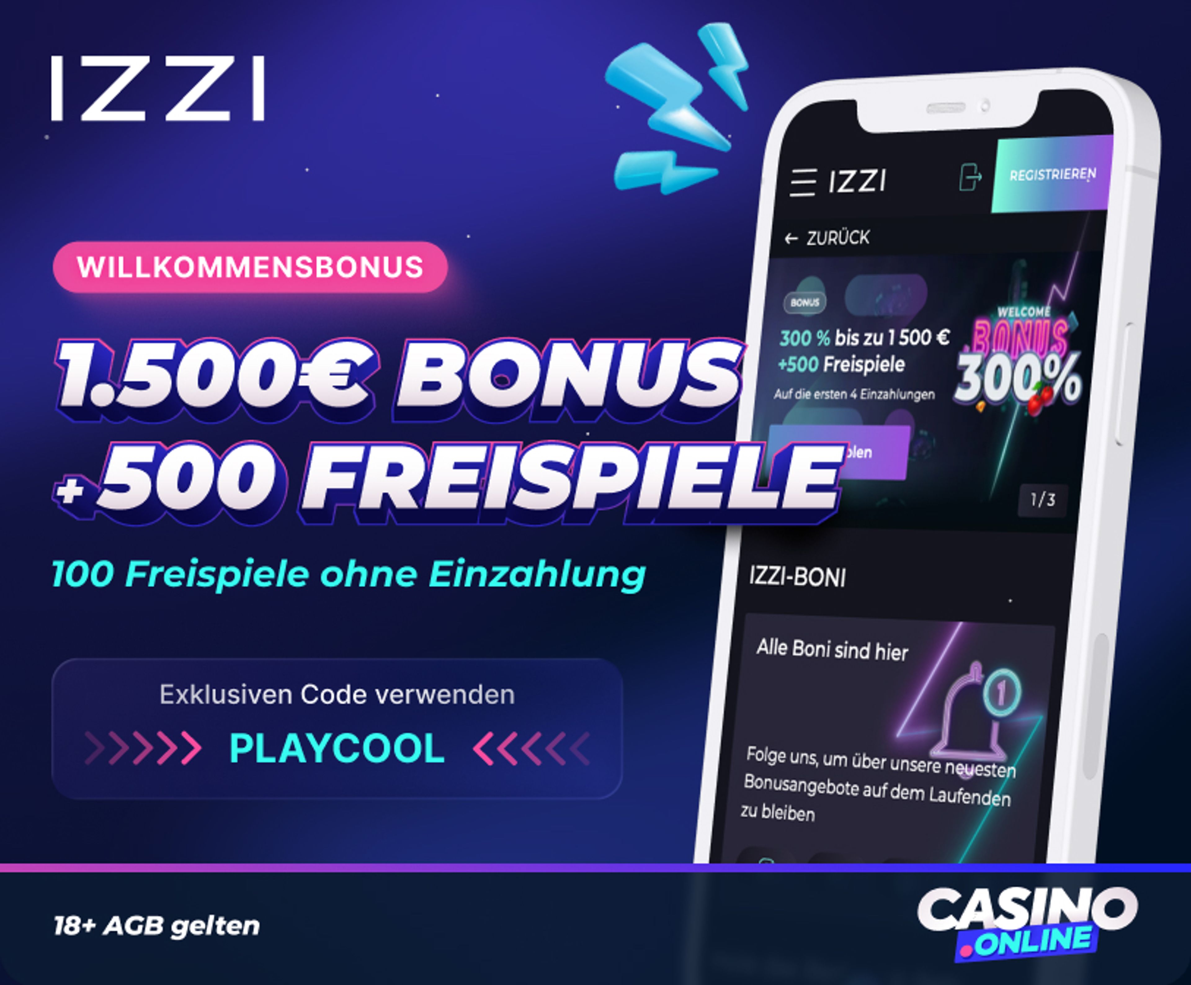 Izzi Casino Willkommensbonus