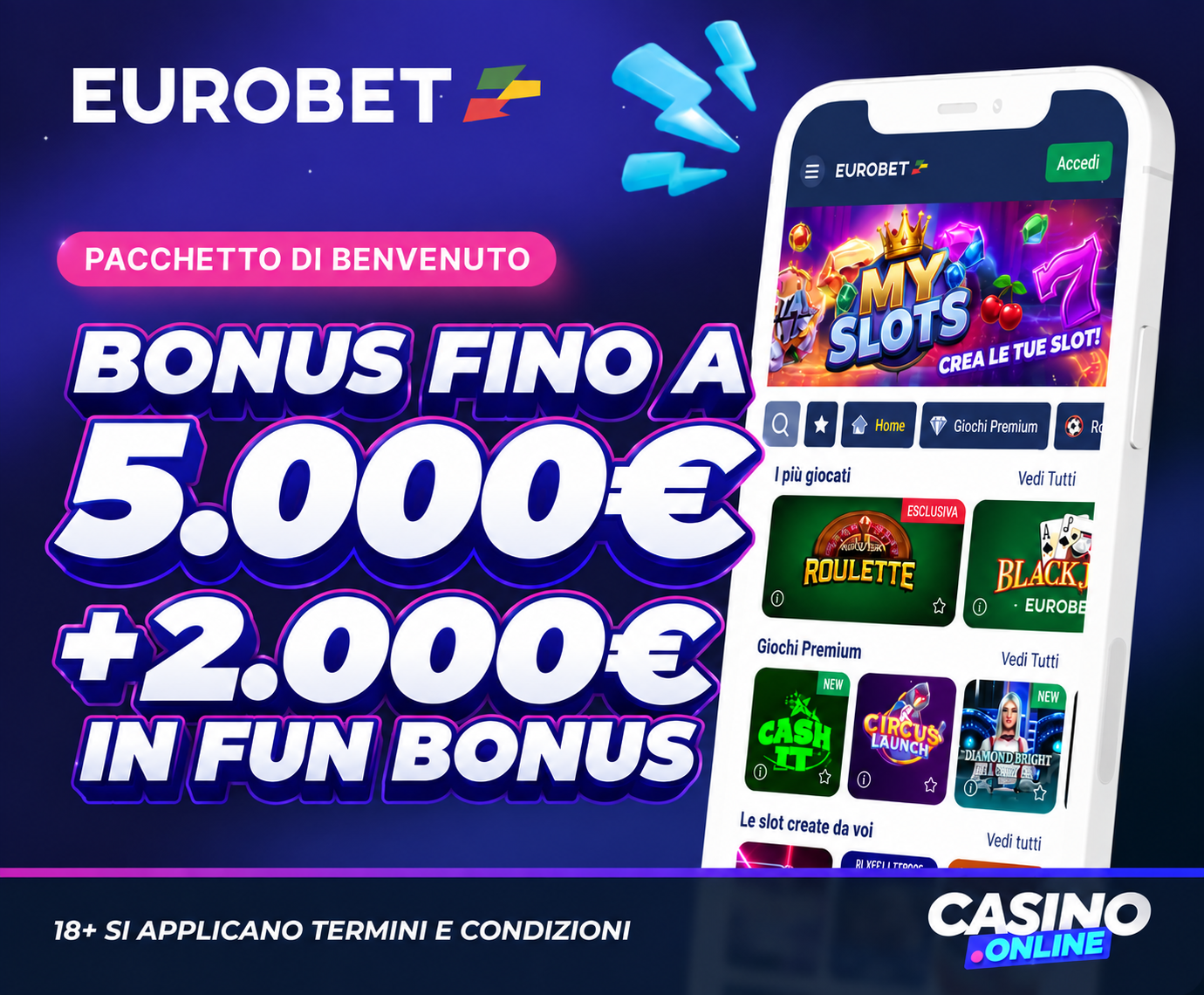 Eurobet Casino Bonus di Benvenuto