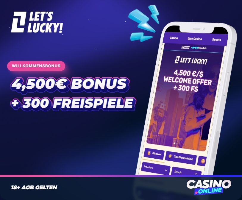 LetsLucky Casino Willkommensbonus