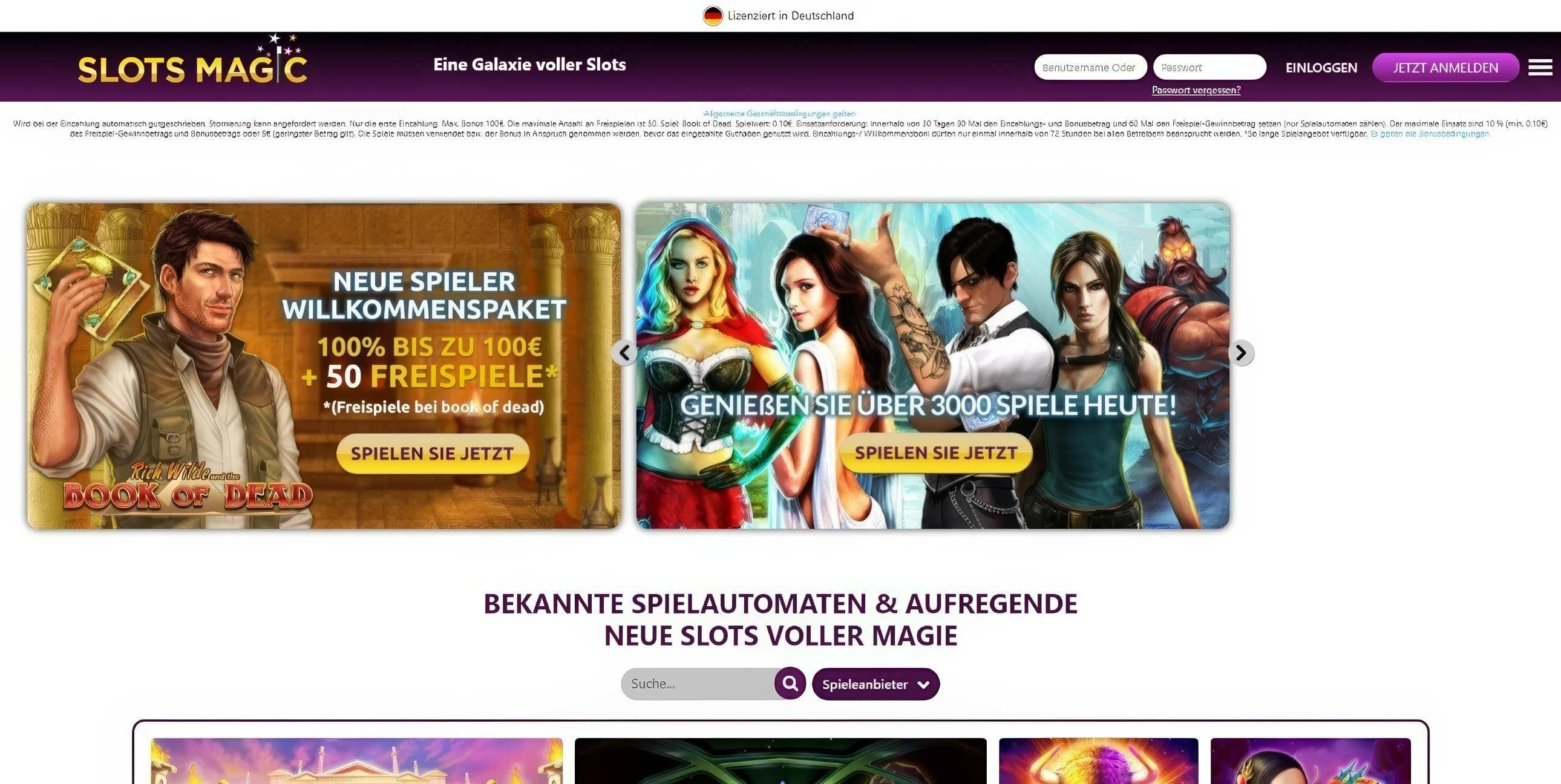 SlotsMagic desktop screenshot 1