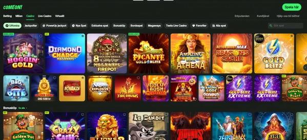 comeon casino slots