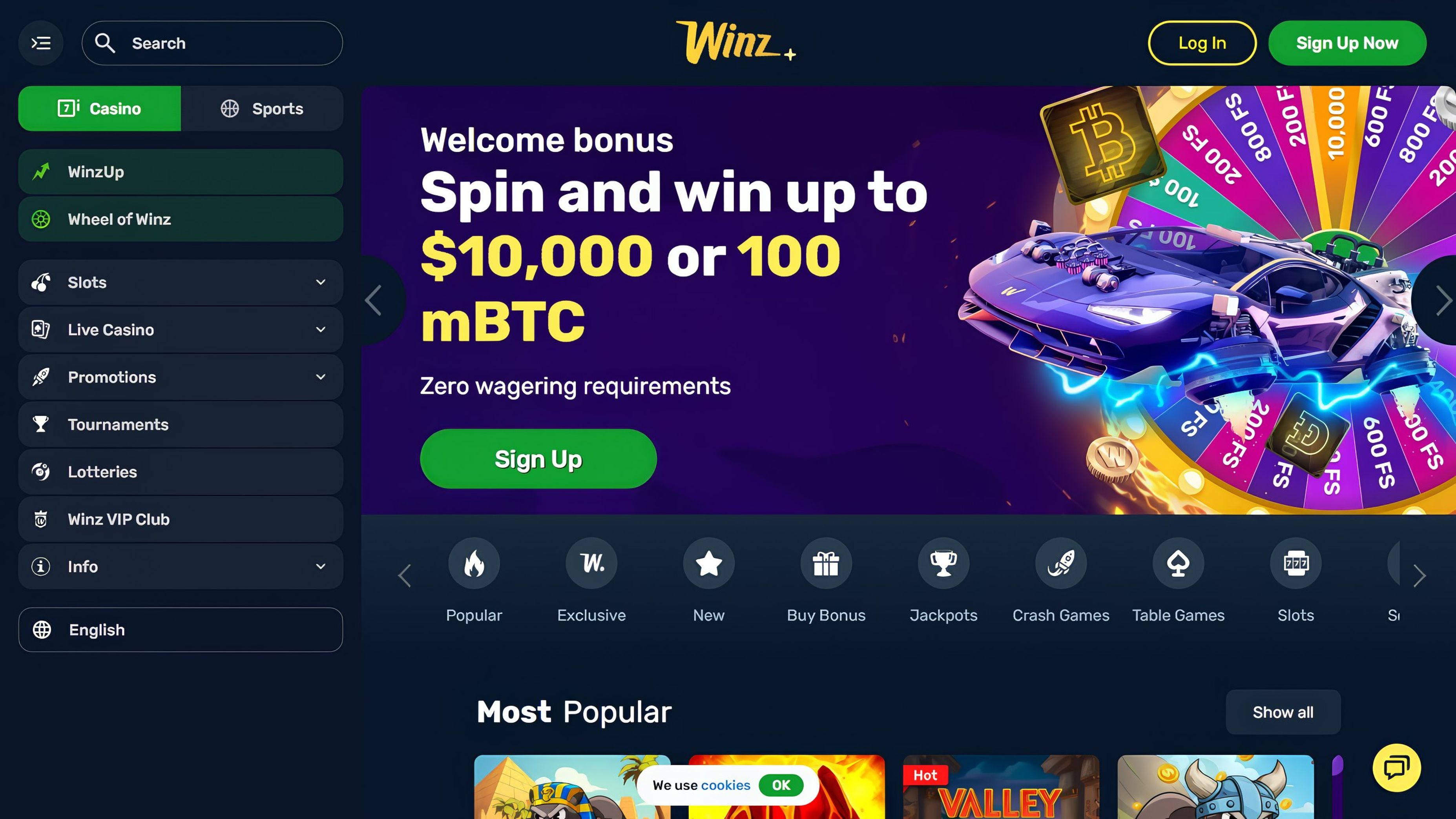 Winz.io desktop screenshot 1