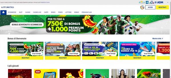 Lottomatica desktop screenshot 1