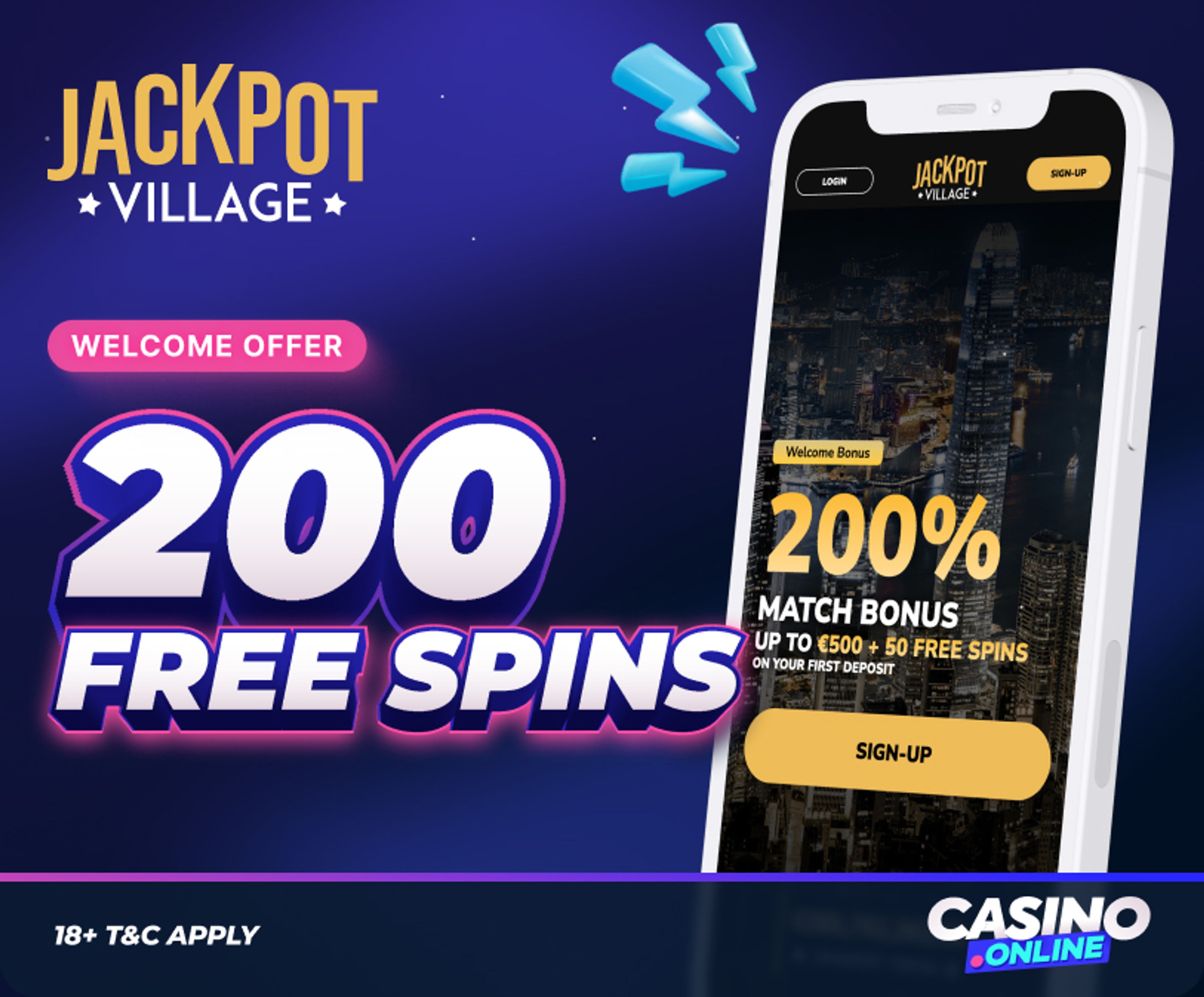 Jackpot Village Casino Welcome Offer