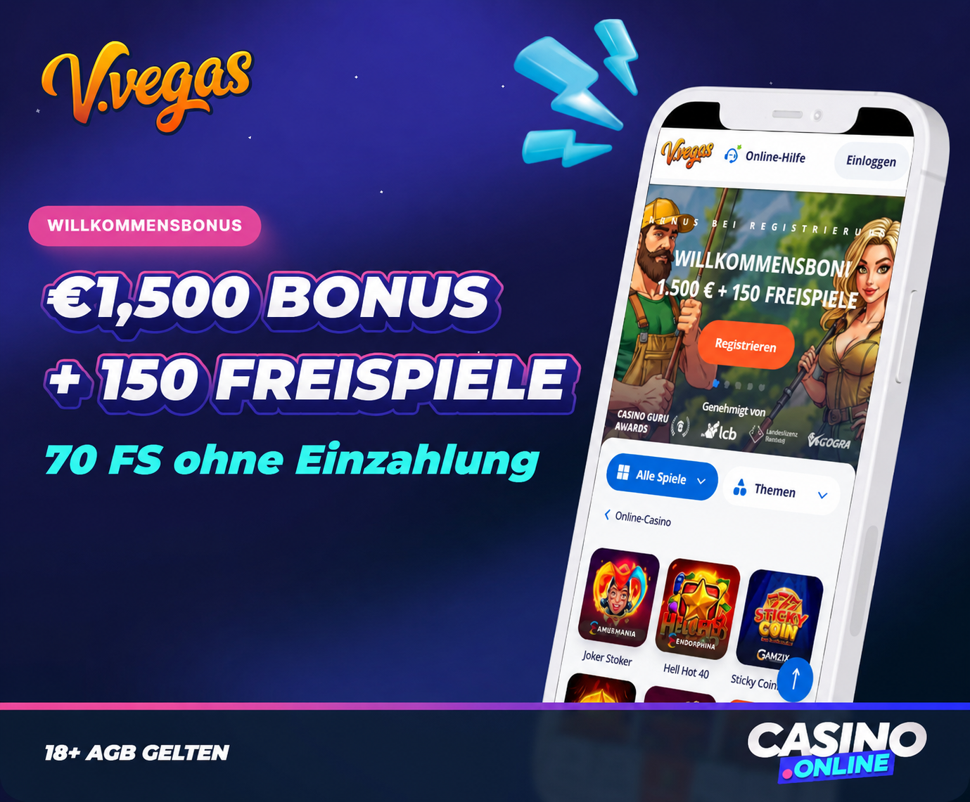 Vulkan Vegas (V.Vegas) Willkommensangebot