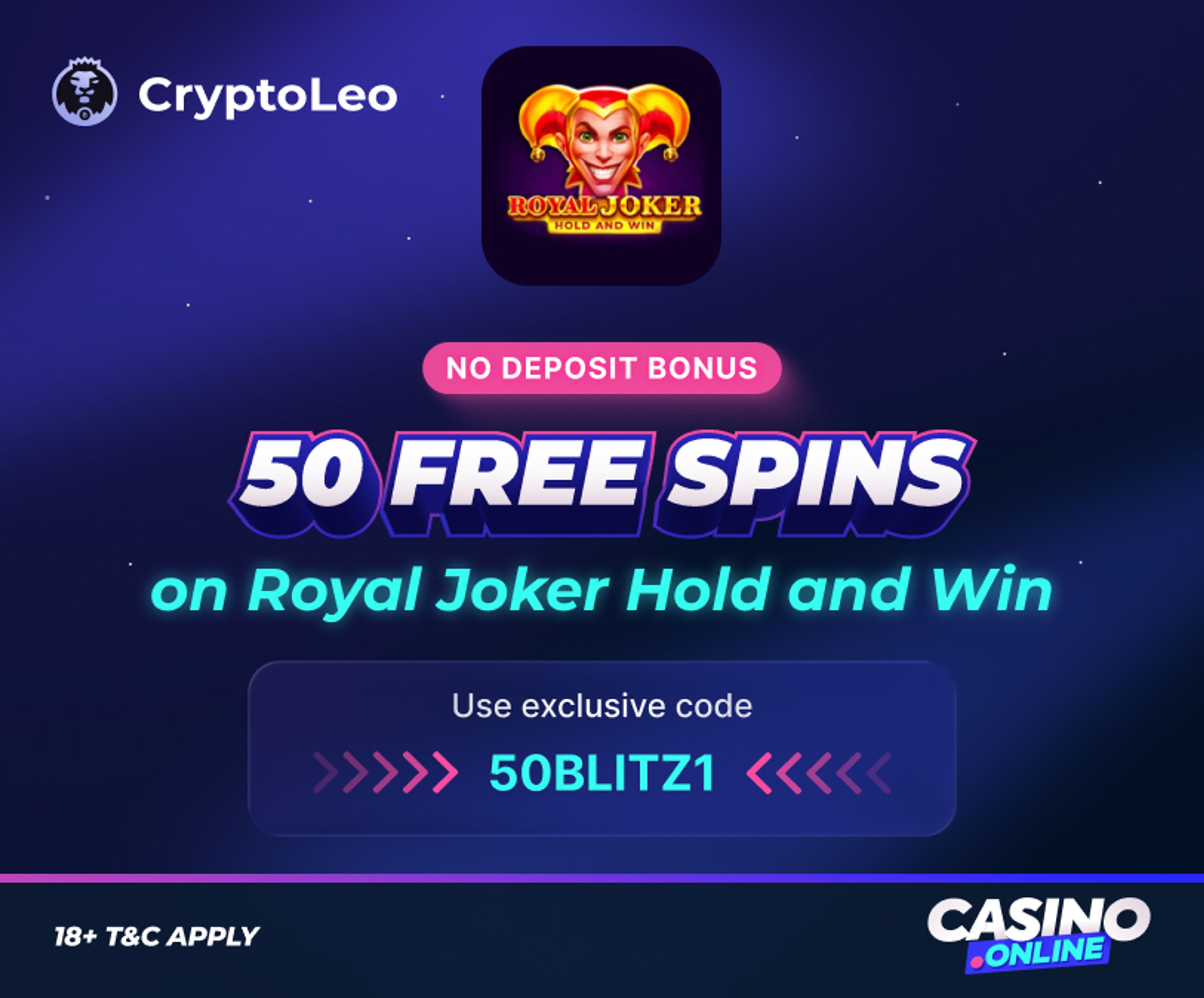 CryptoLeo Casino no deposit bonus offer