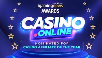 Casino.online Shortlisted for iGaming News Casino Affiliate of the Year Award
