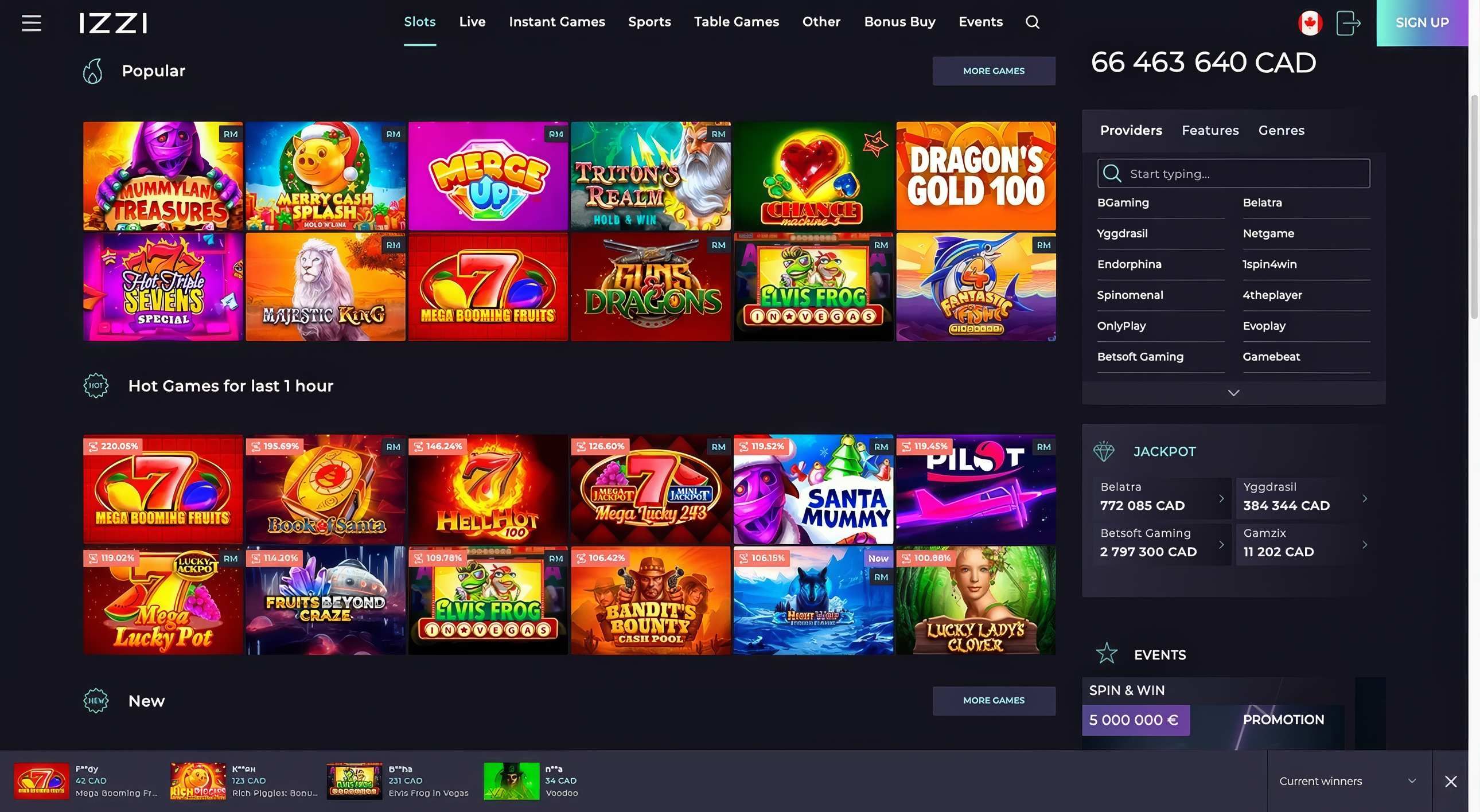 Izzi desktop screenshot 2