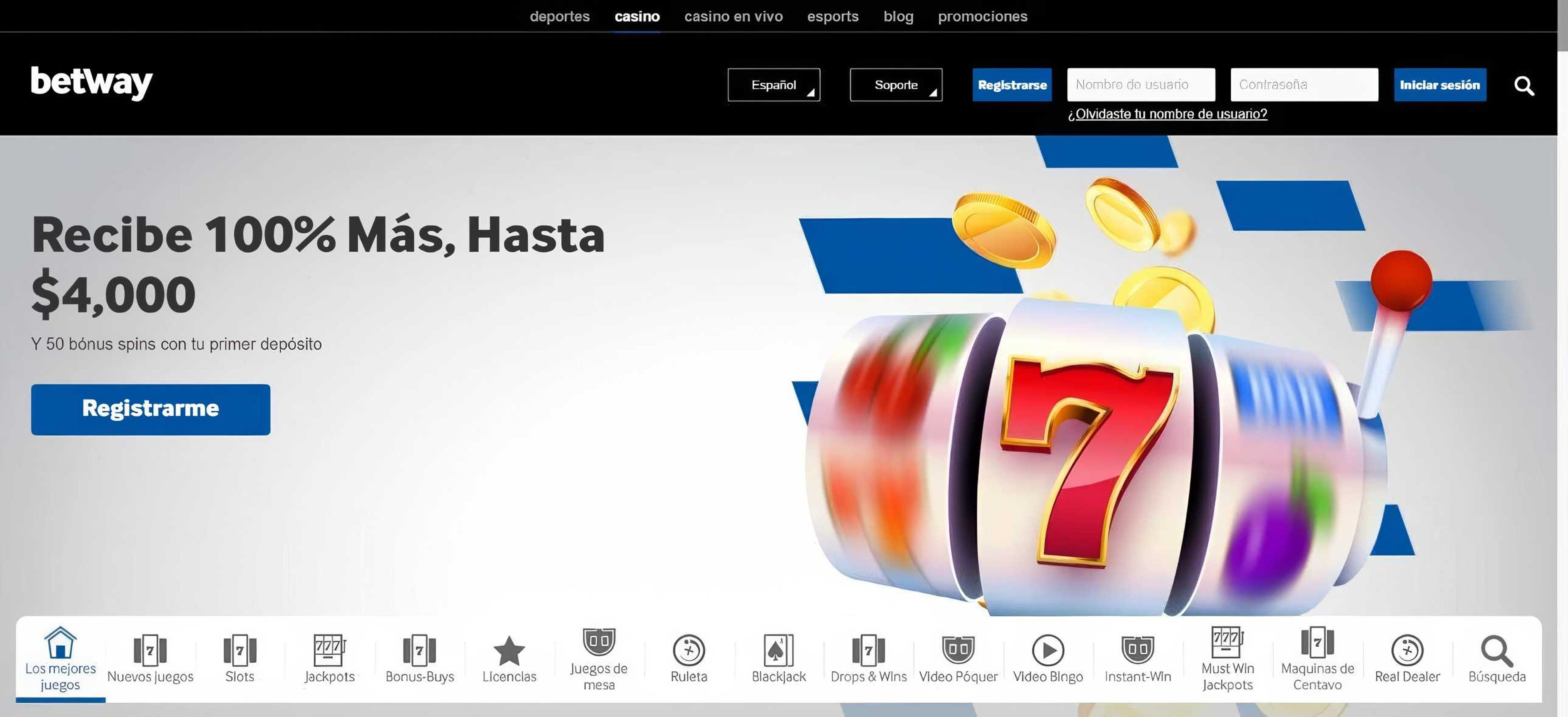 Betway desktop screenshot 1