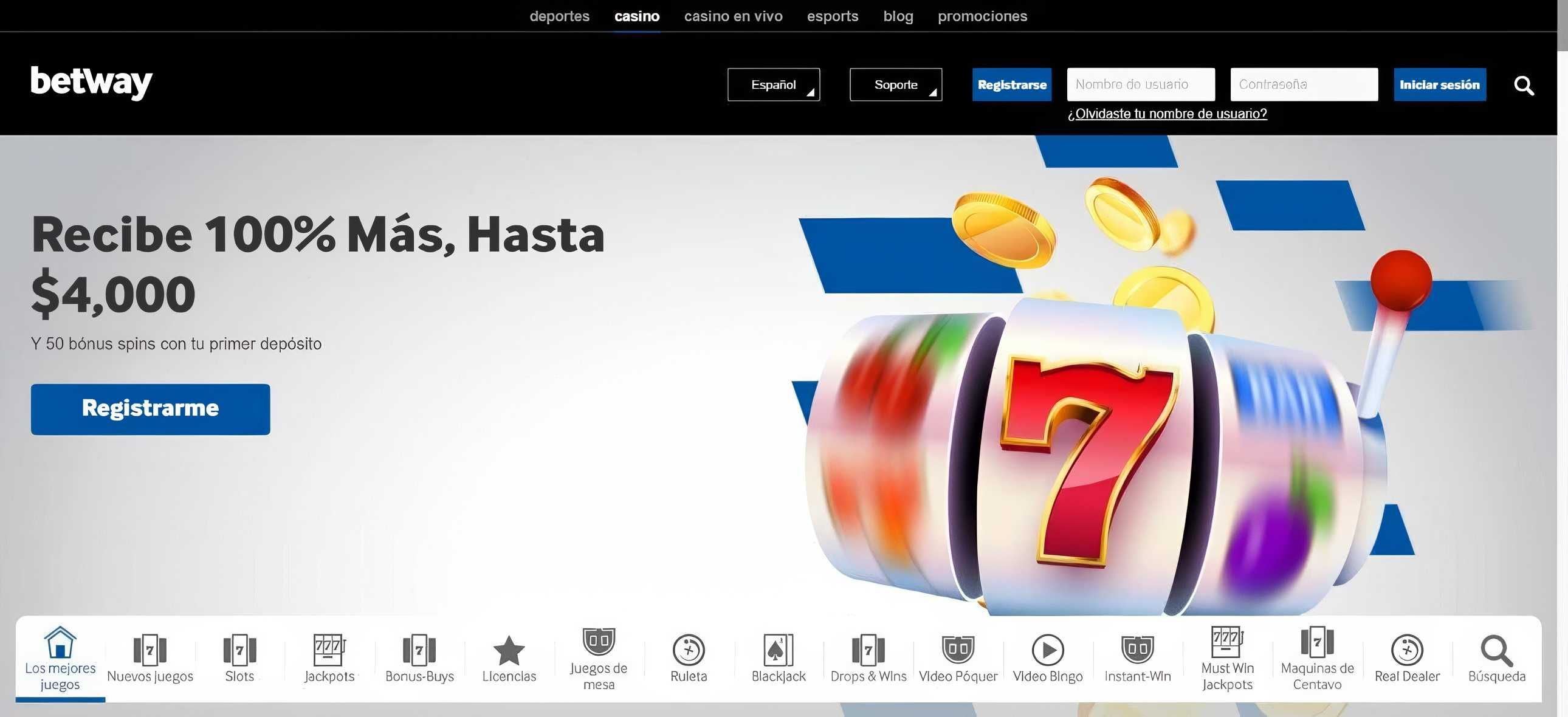 Betway desktop screenshot 1