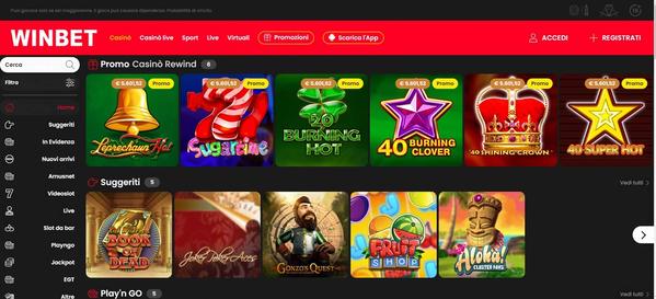 Winbet desktop screenshot 2