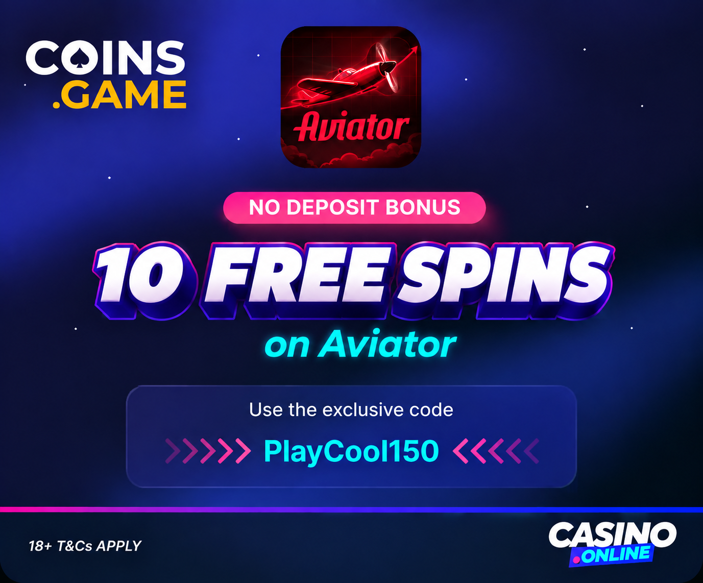 Coins.game Casino No Deposit Bonus