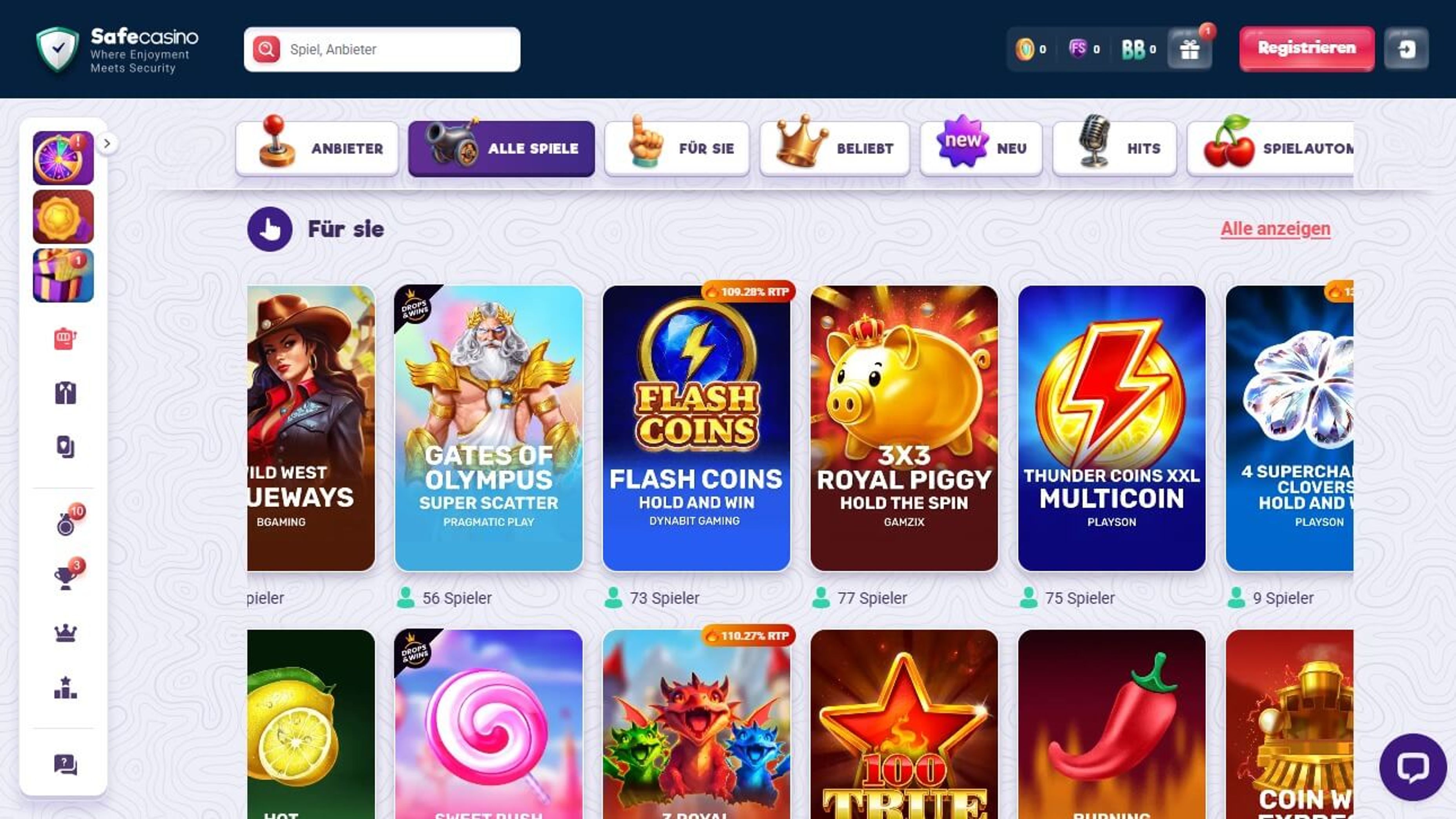 SafeCasino desktop screenshot 2