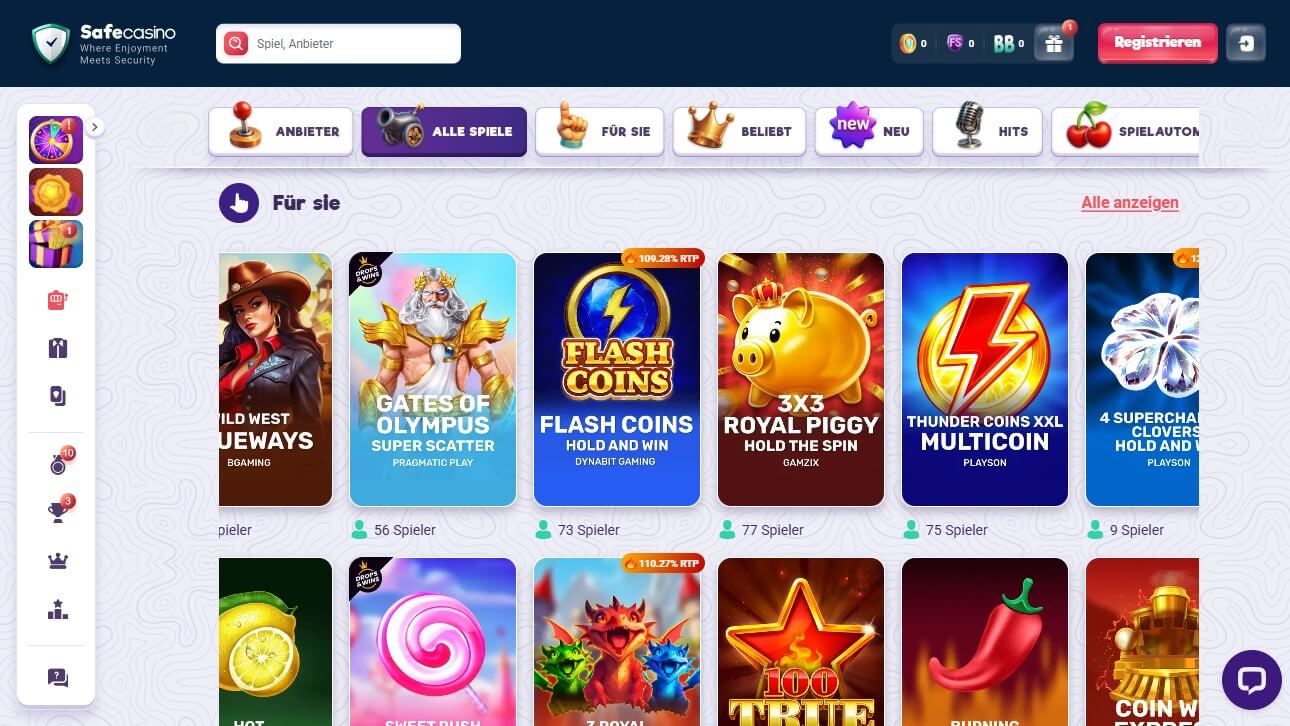 SafeCasino desktop screenshot 2