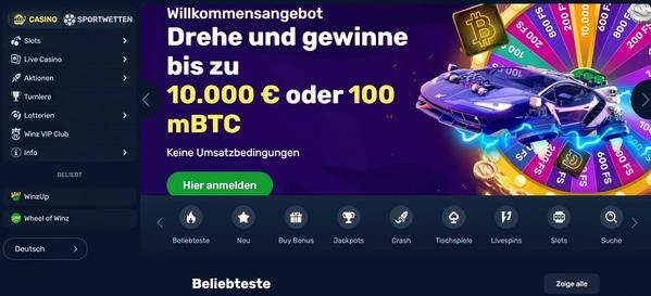 Winz.io desktop screenshot 1