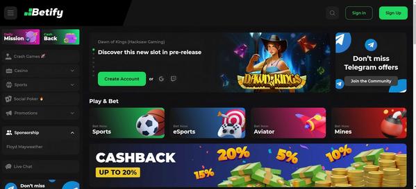 Betify desktop screenshot 1