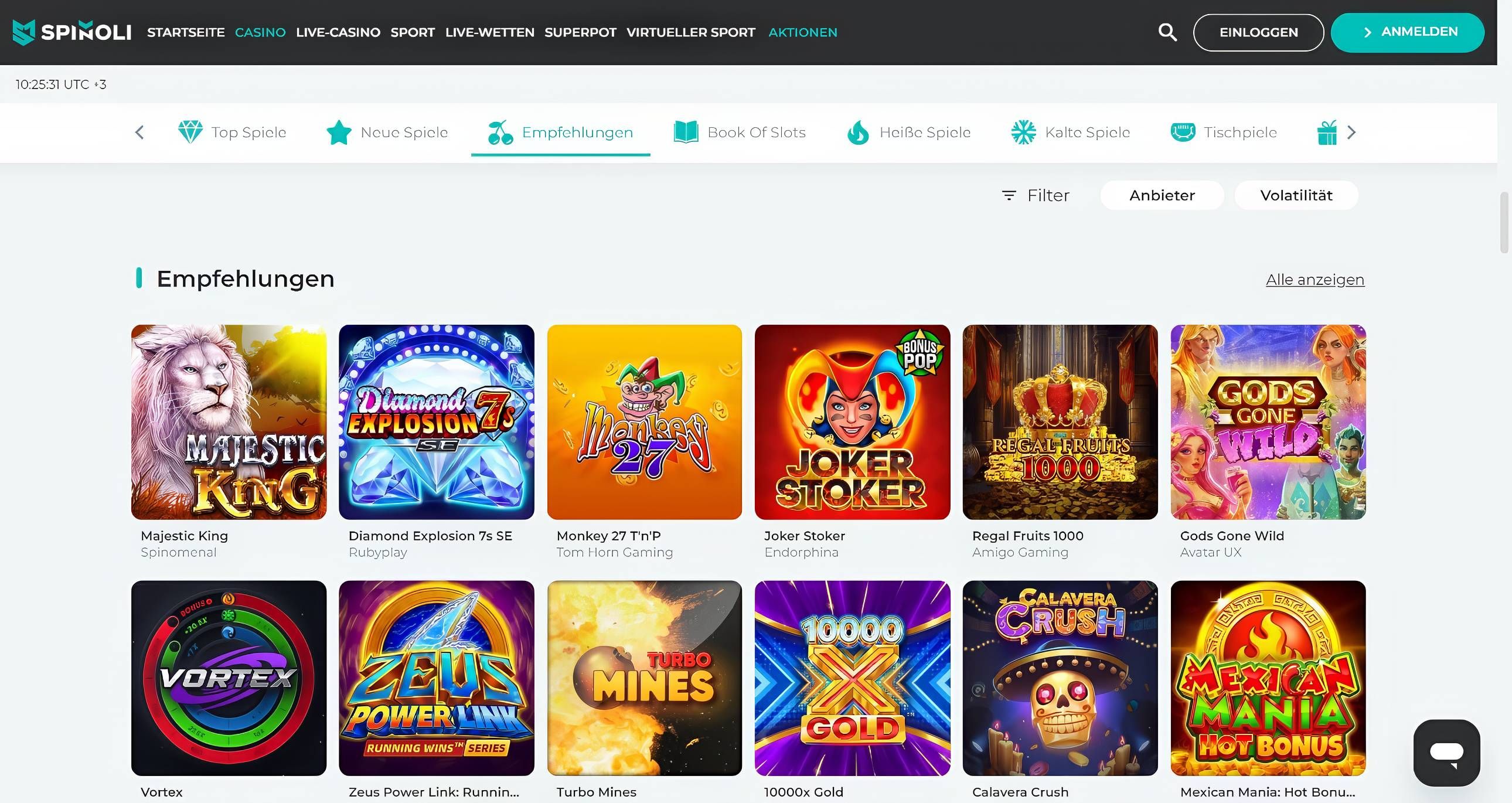 Spinoli desktop screenshot 2