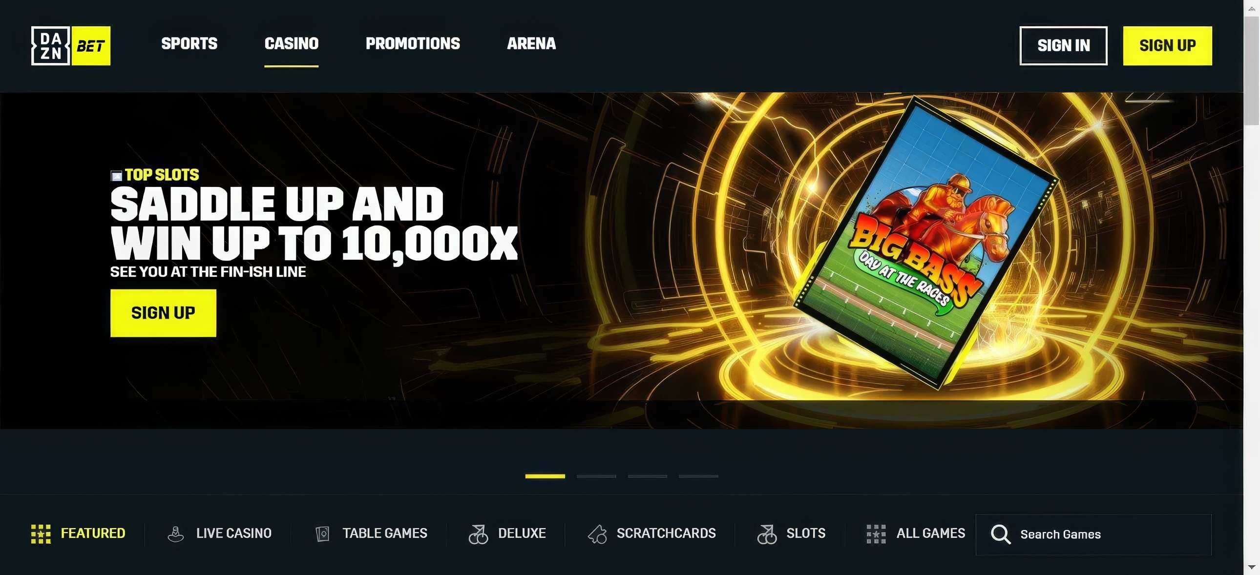 Dazn Bet desktop screenshot 1