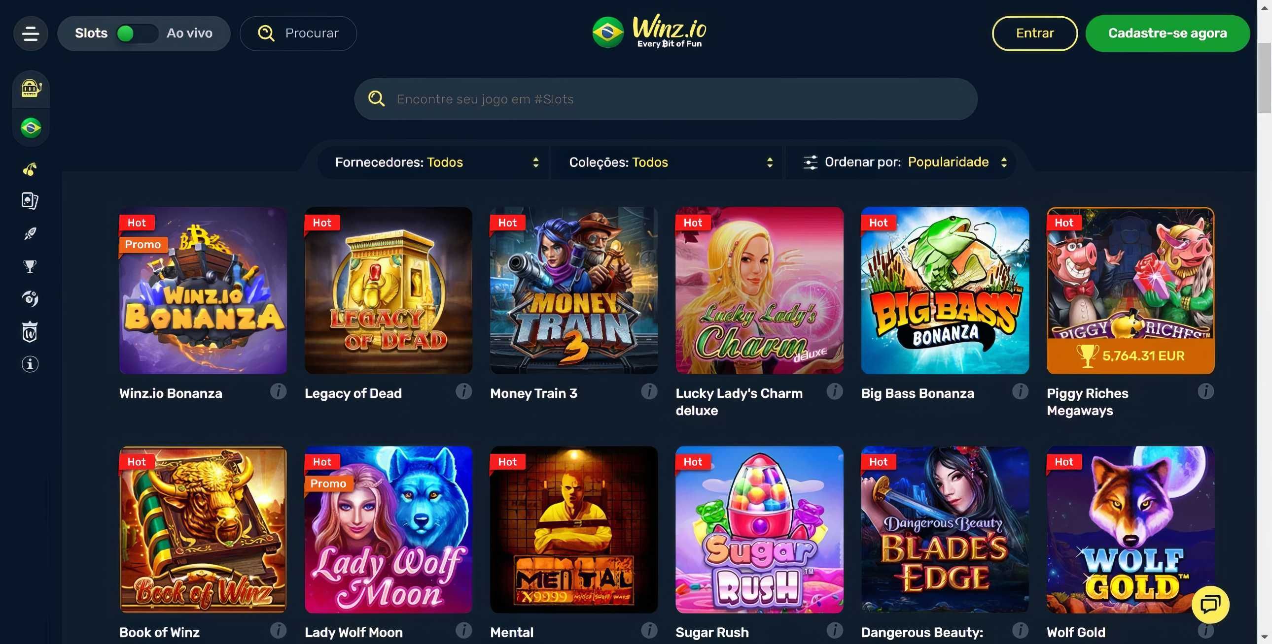 Winz.io desktop screenshot 2