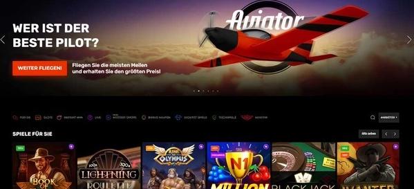 N1 Casino Homepage Desktop