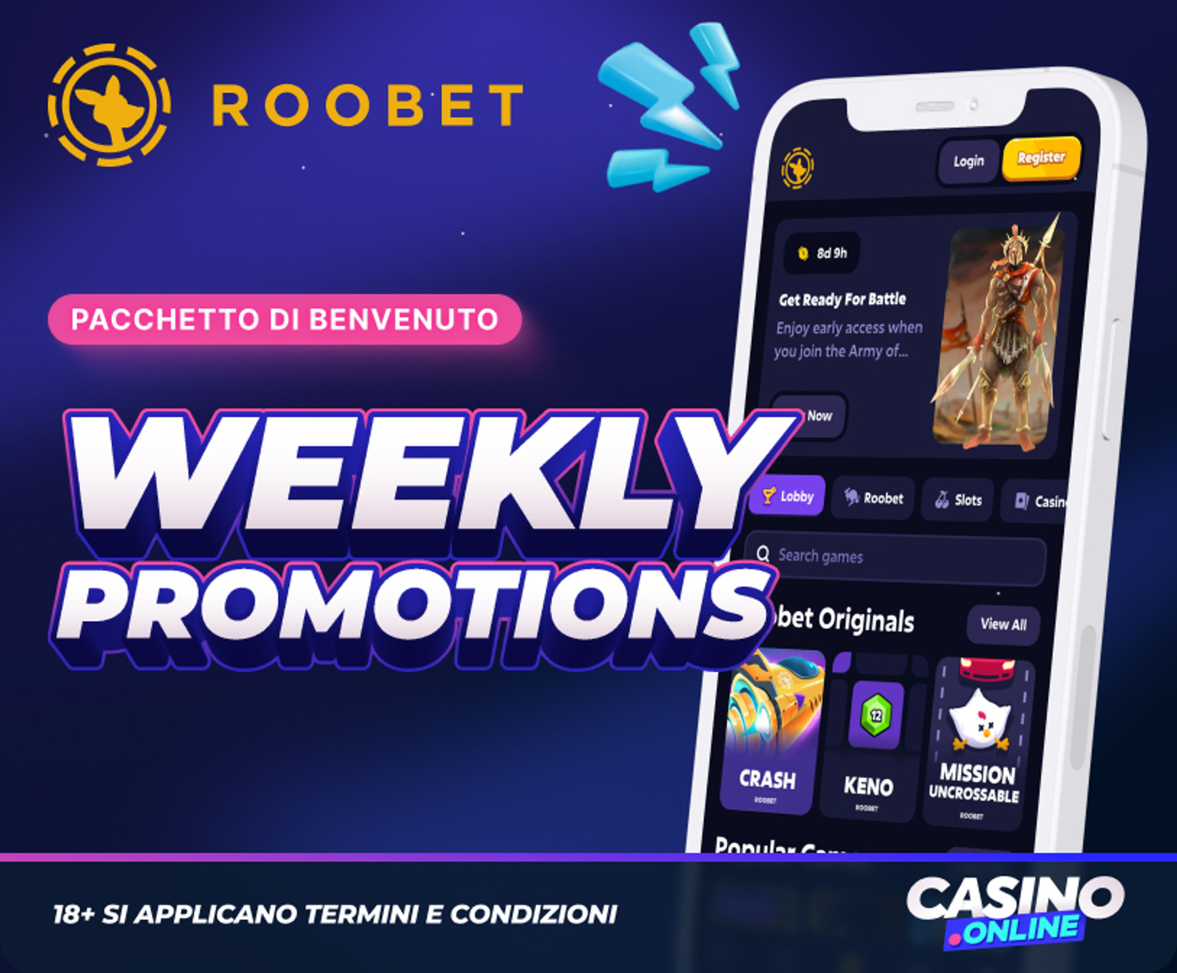 Roobet Casino Bonus Benvenuto