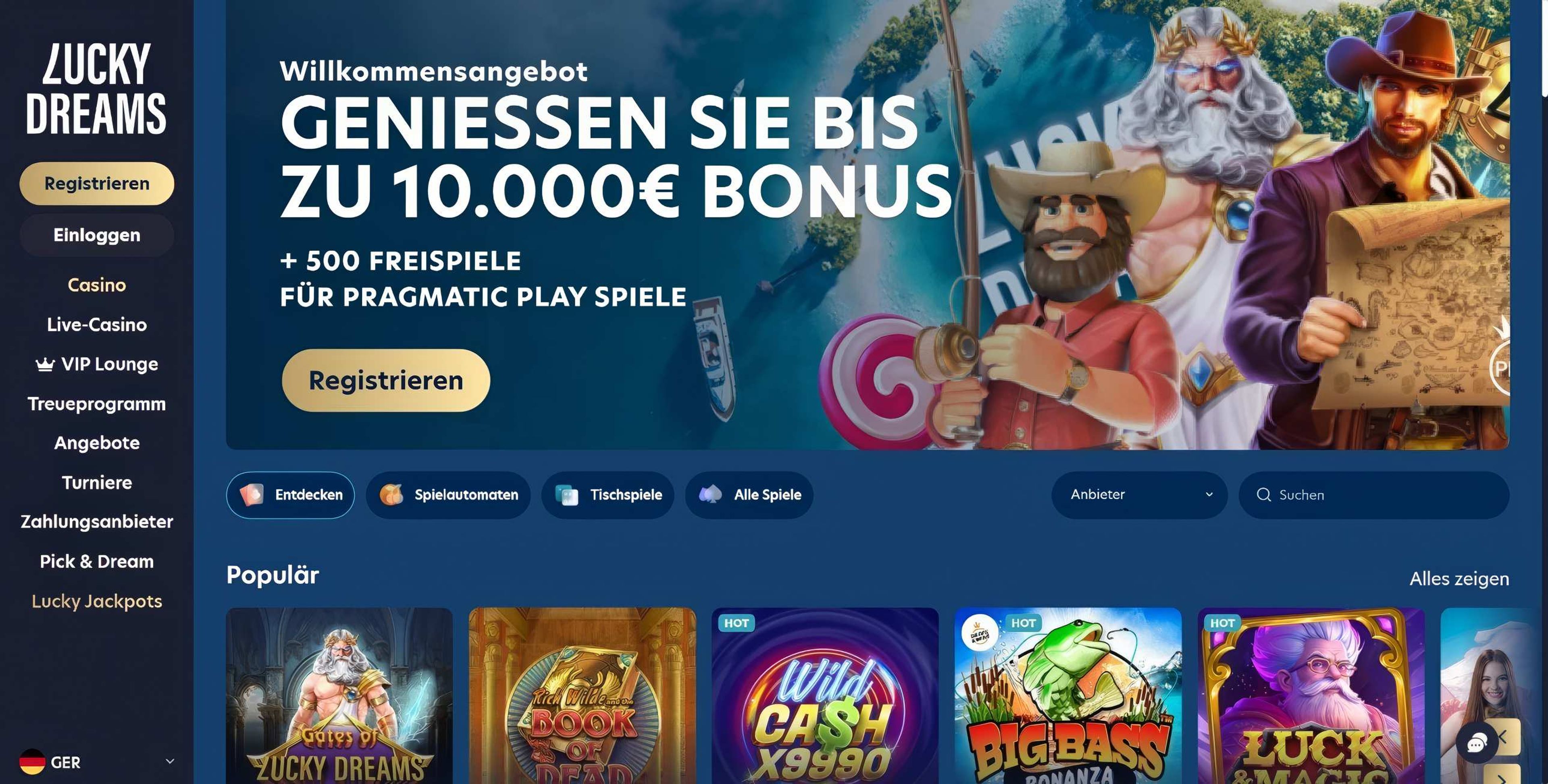 Lucky Dreams desktop screenshot 1