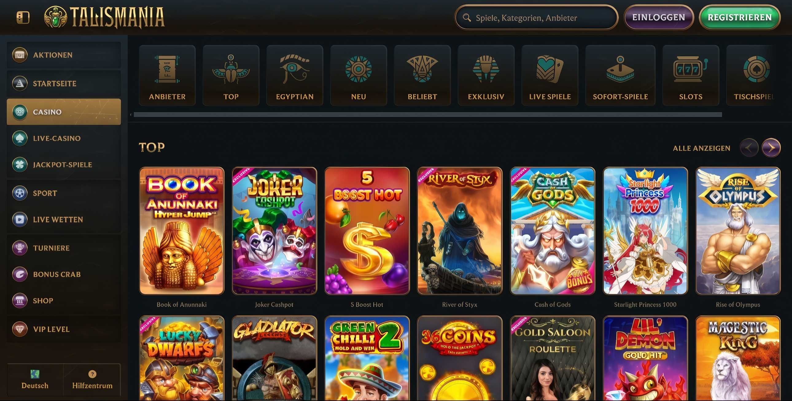 Talismania desktop screenshot 2