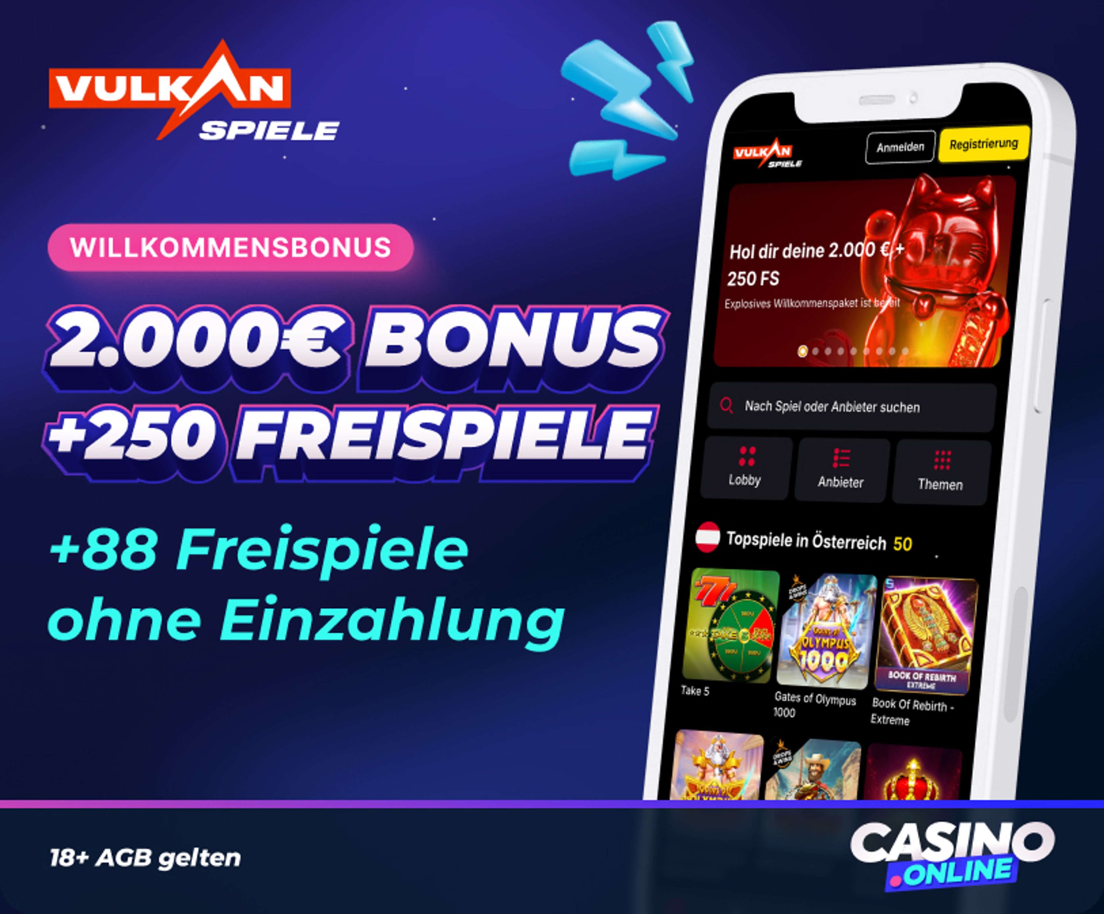 VulkanSpiele Casino Willkommensbonus