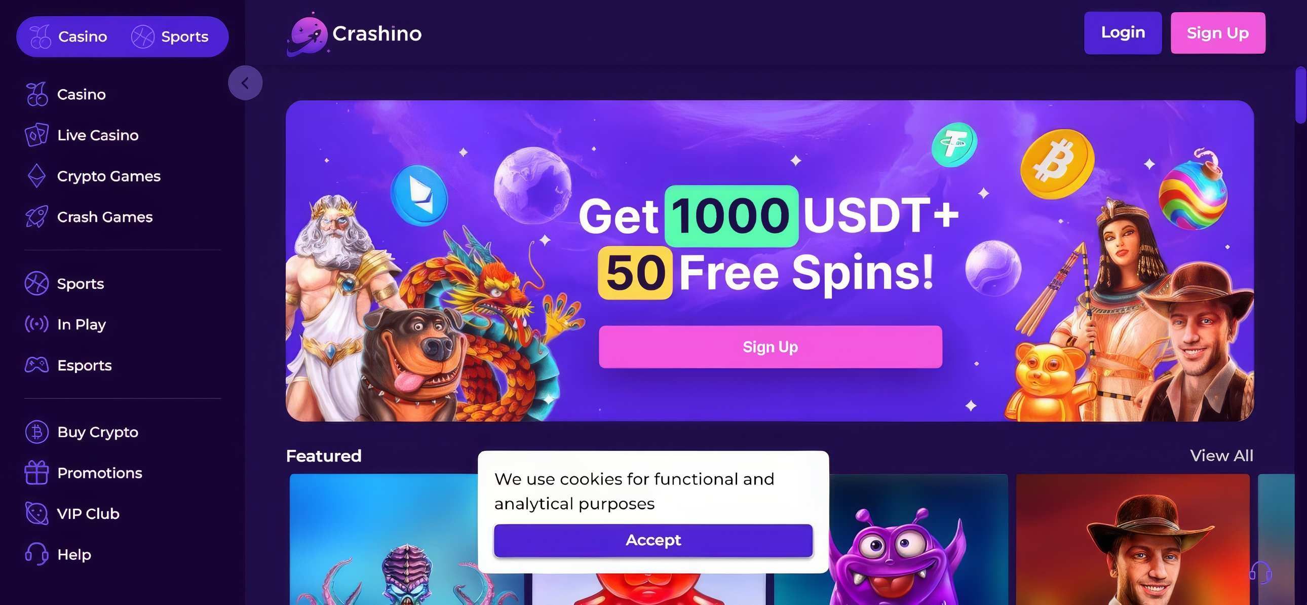 Crashino desktop screenshot 1