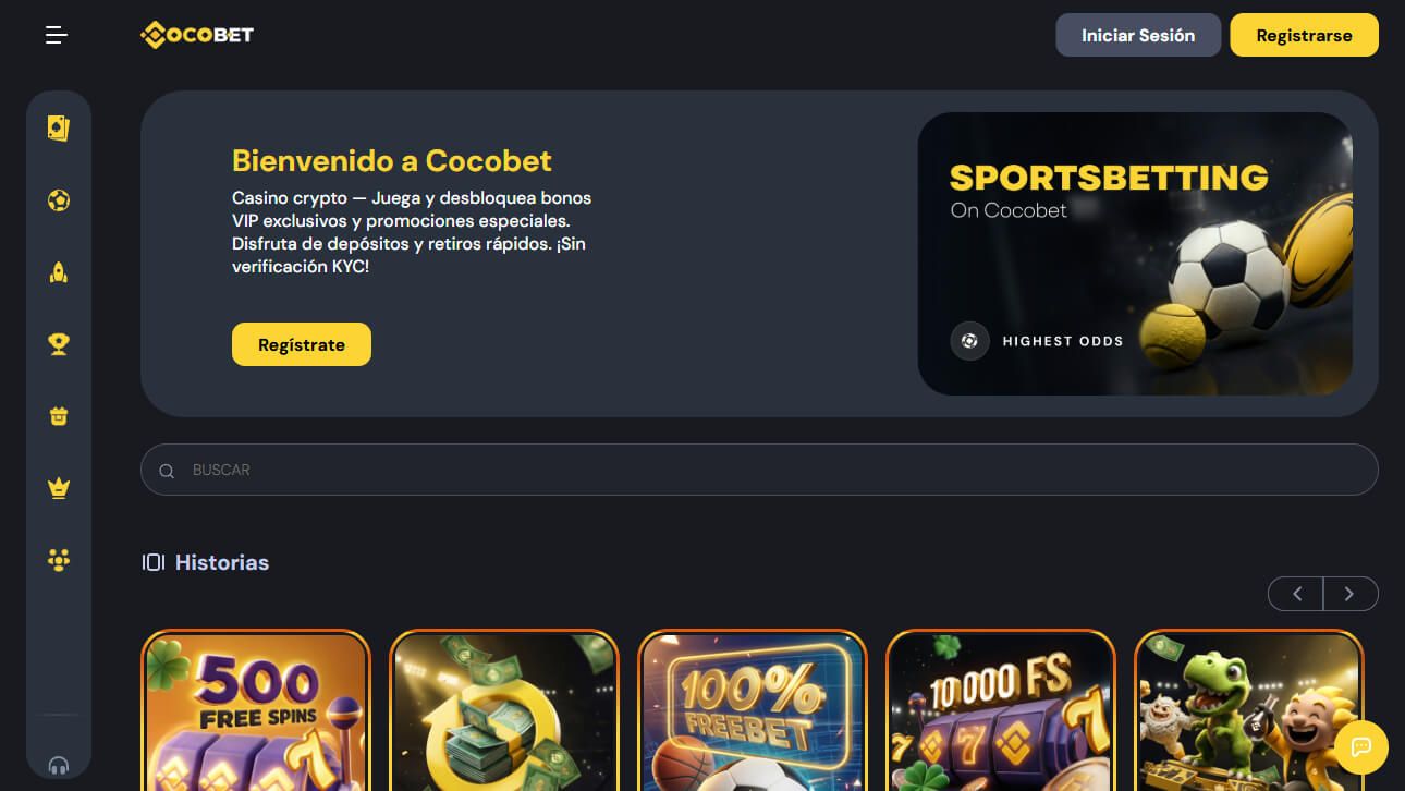 Cocobet desktop screenshot 1