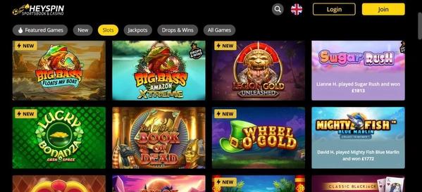 HeySpin Casino Slots