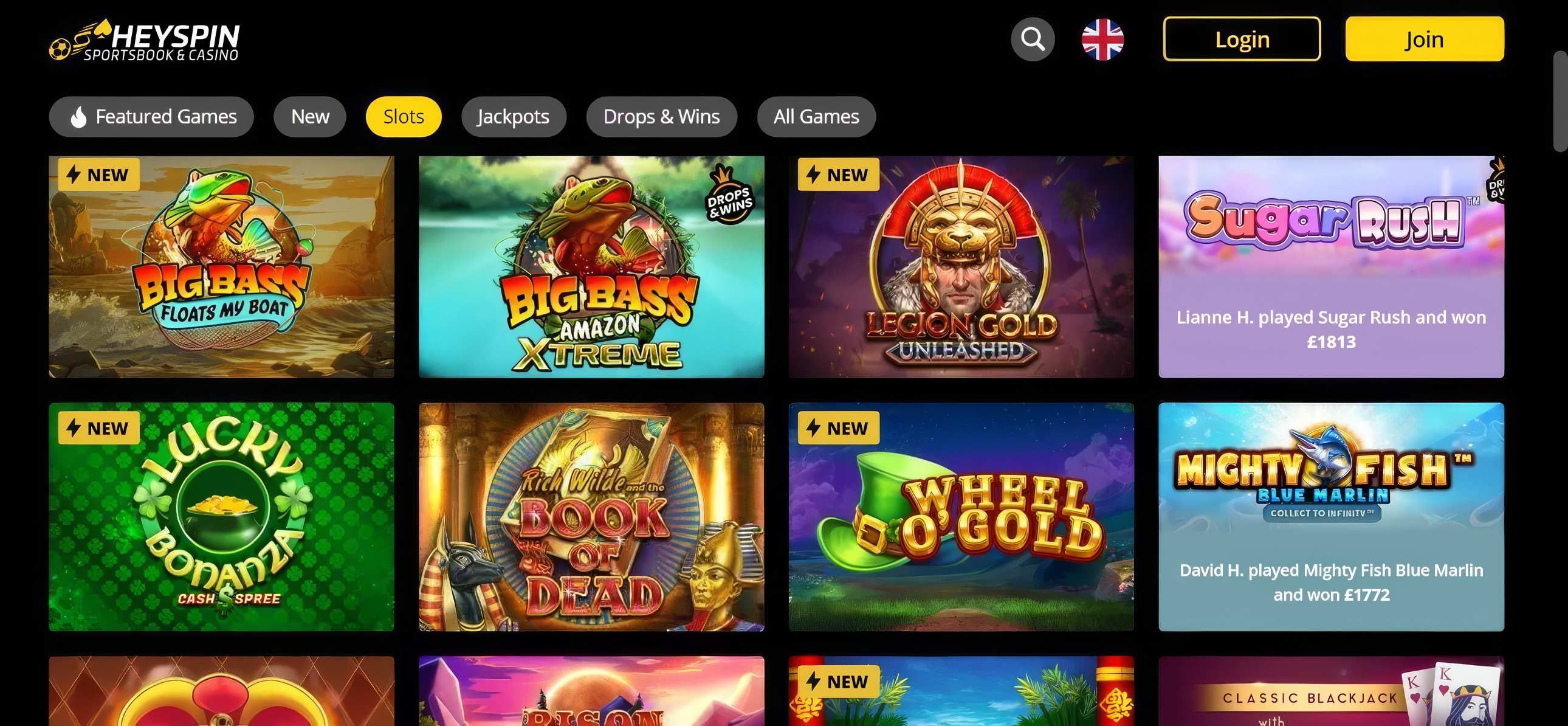 HeySpin desktop screenshot 2