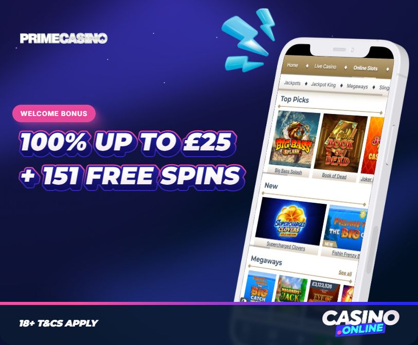 Prime Casino Welcome Bonus